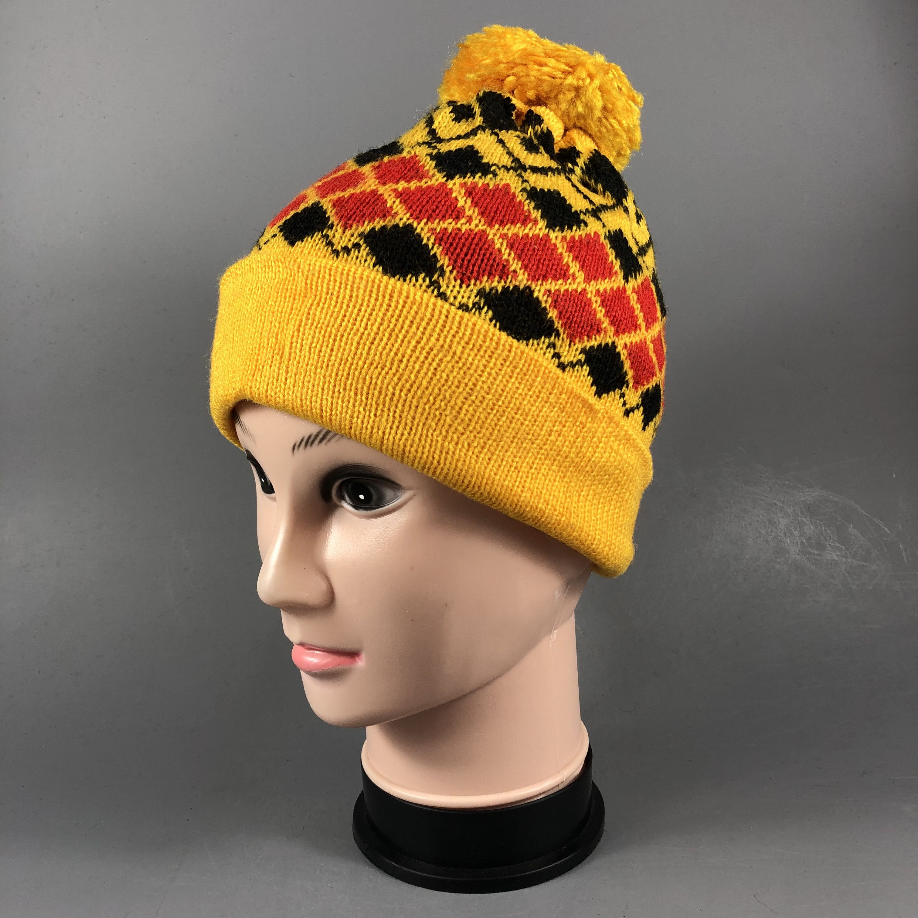 Japanese Brand × Vintage Vintage Checkered Beanie Size ONE SIZE - 2 Thumbnail