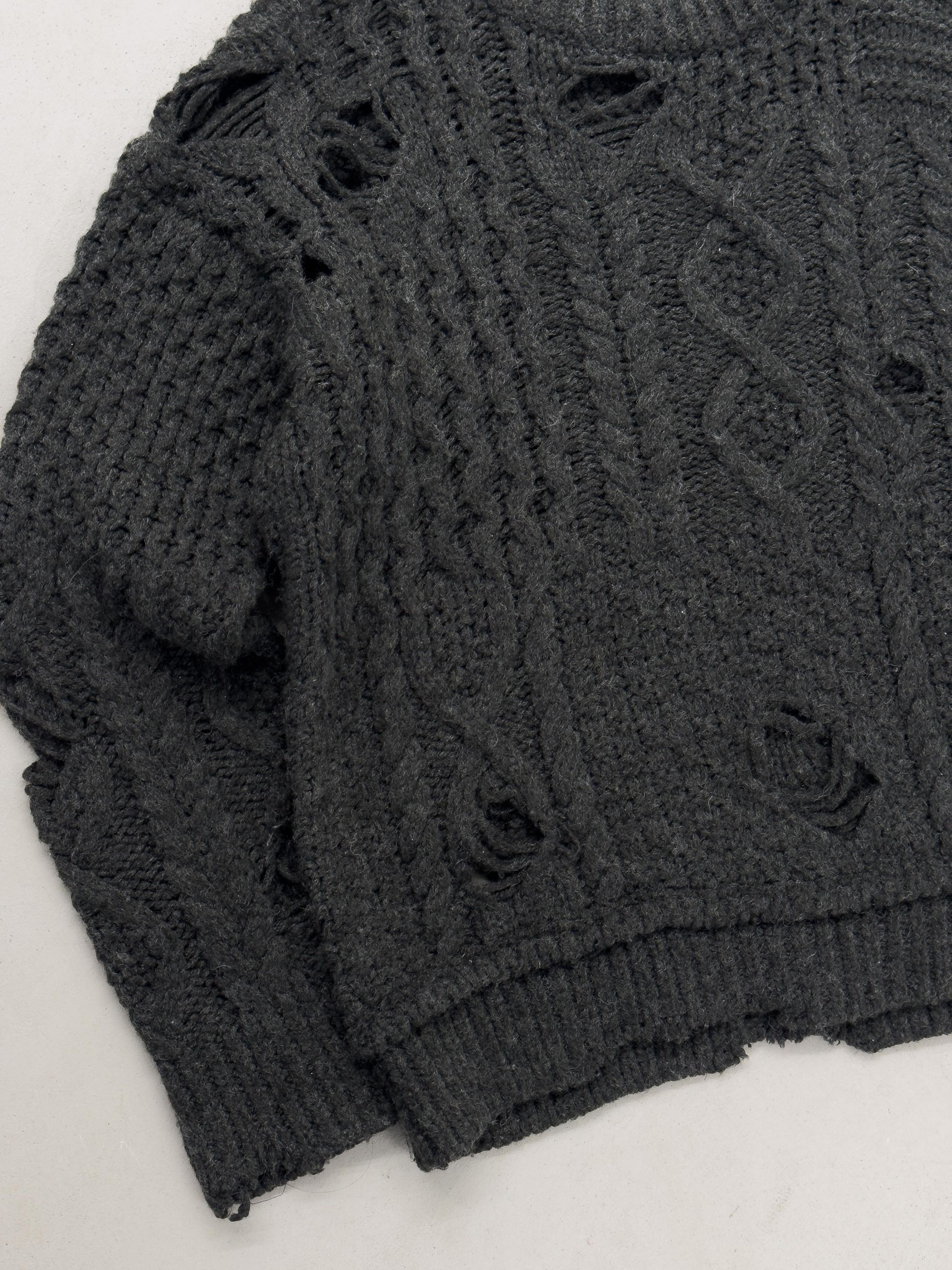 Neighborhood NEIGHBORHOOD 23FW Destroyed Knit Sweater Size US M / EU 48-50 / 2 - 3 Thumbnail