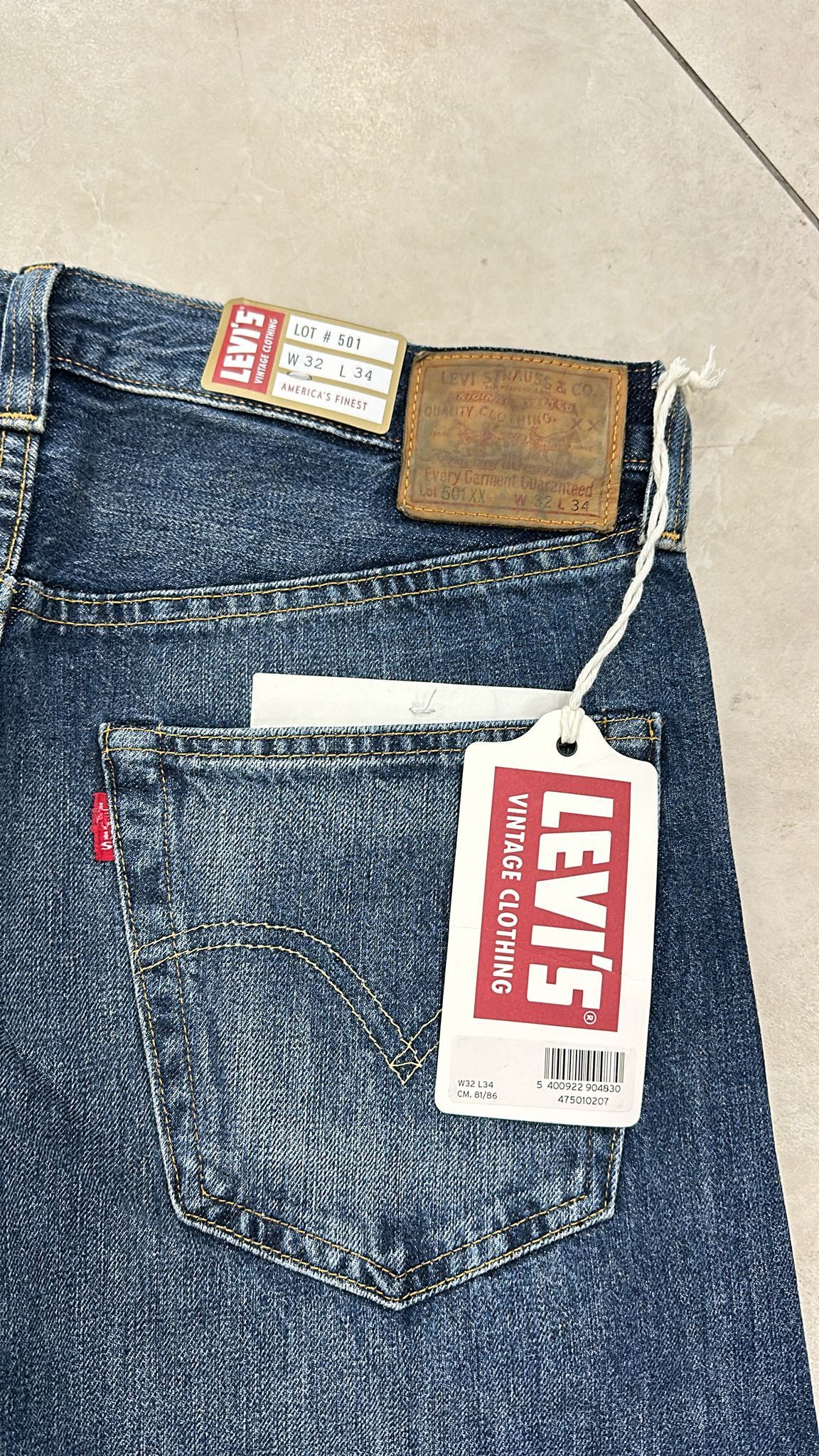 Levi's Vintage Clothing LVC Levi's Vintage Clothing 1947 501XX BigE Selvedge Jeans Size US 32 / EU 48 - 5 Thumbnail