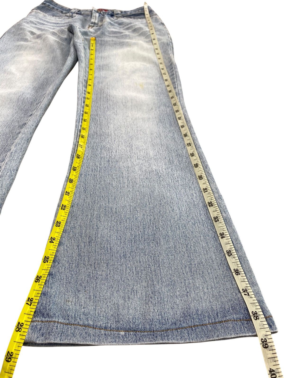 Japanese Brand Japanese Brand Acid Blue Wash Style Flare Jeans Size US 28 / EU 44 - 11 Thumbnail