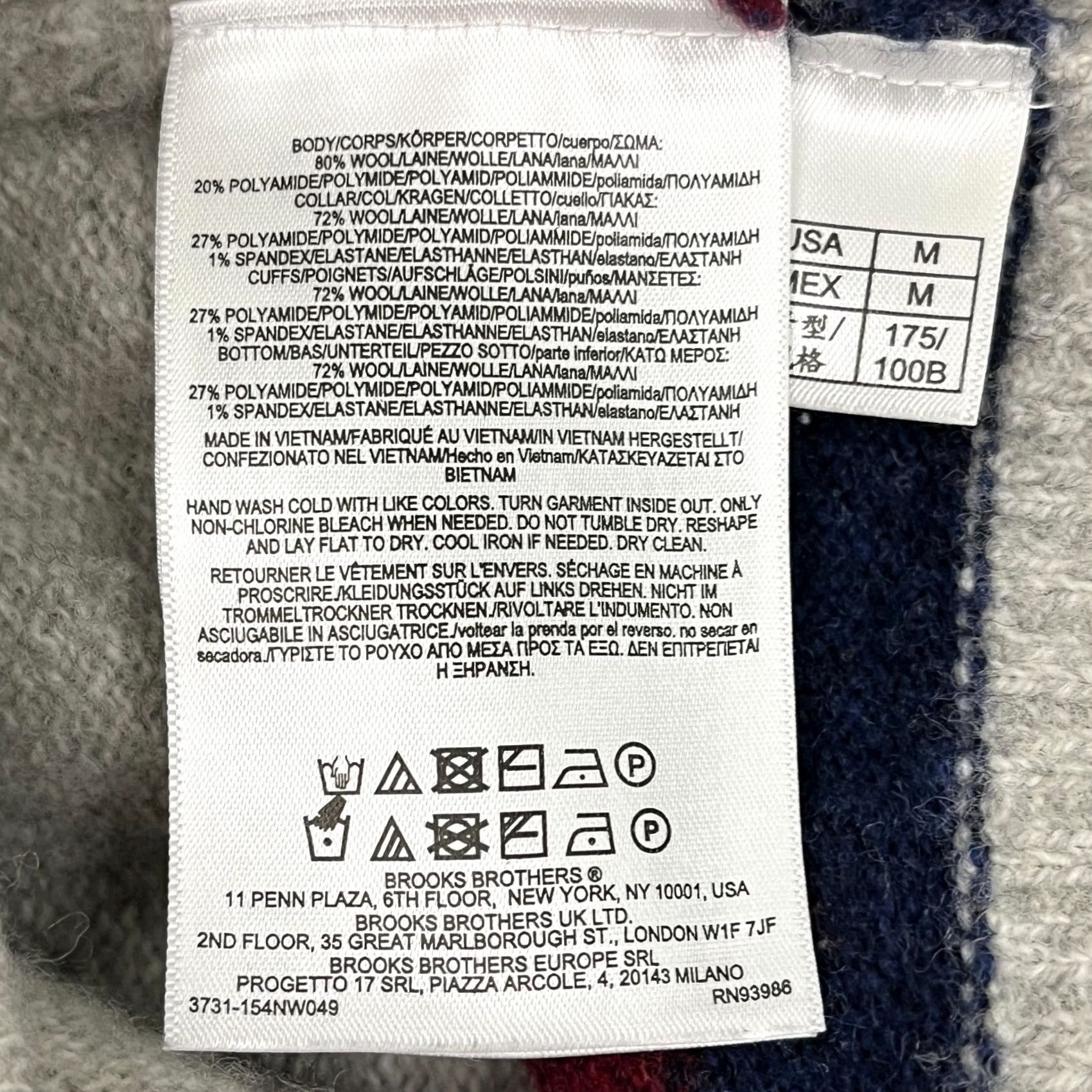 Brooks Brothers VINTAGE Brooks Brothers Sweater Womens M Gray Wool Tennis Cricket Academia Preppy V-Neck Size M / US 6-8 / IT 42-44 - 4 Thumbnail