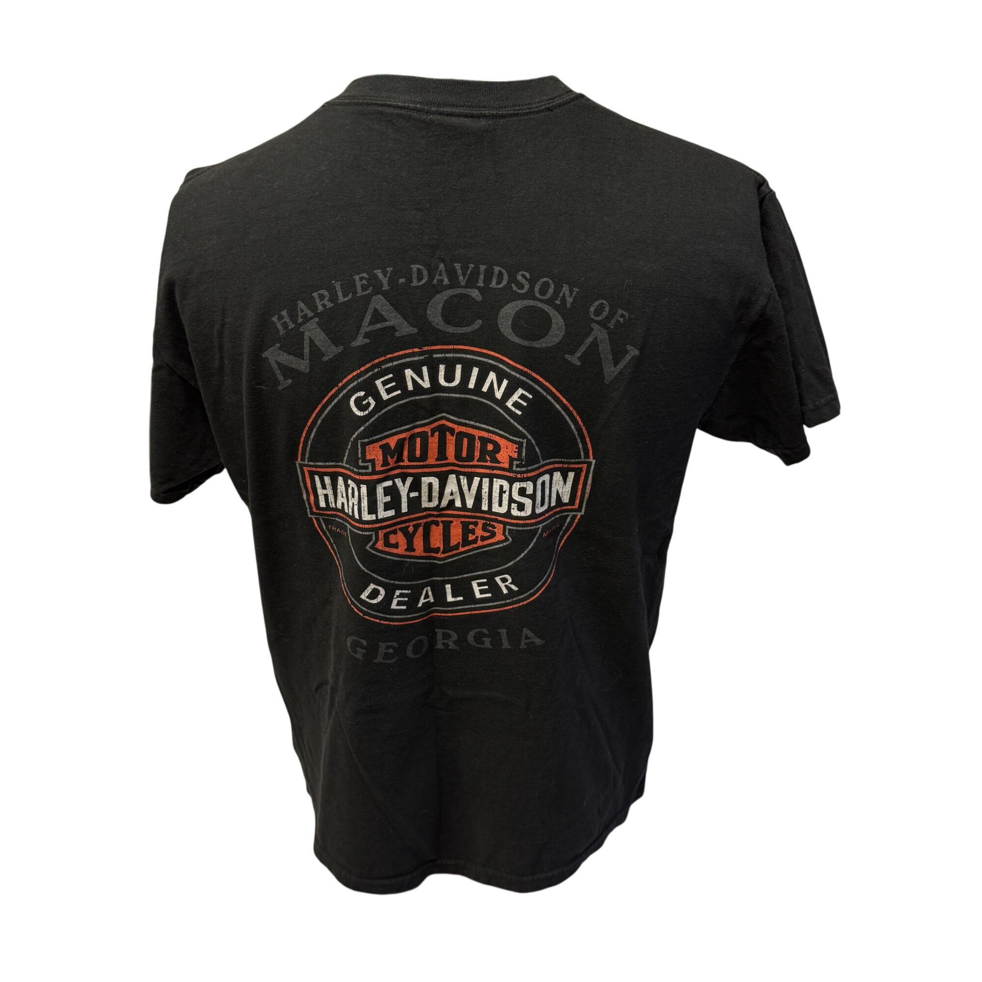 Harley Davidson Y2K Harley Davidson MACON Ga Motorcycle PINUP GIRL T Shirt Size US M / EU 48-50 / 2 - 3 Thumbnail