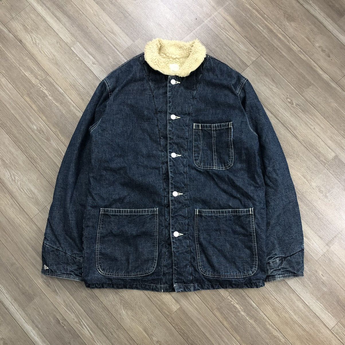 GOODENOUGH × Japanese Brand Vintage Goodenough Inner Sherpa Chore Jacket Size US L / EU 52-54 / 3 - 1 Thumbnail