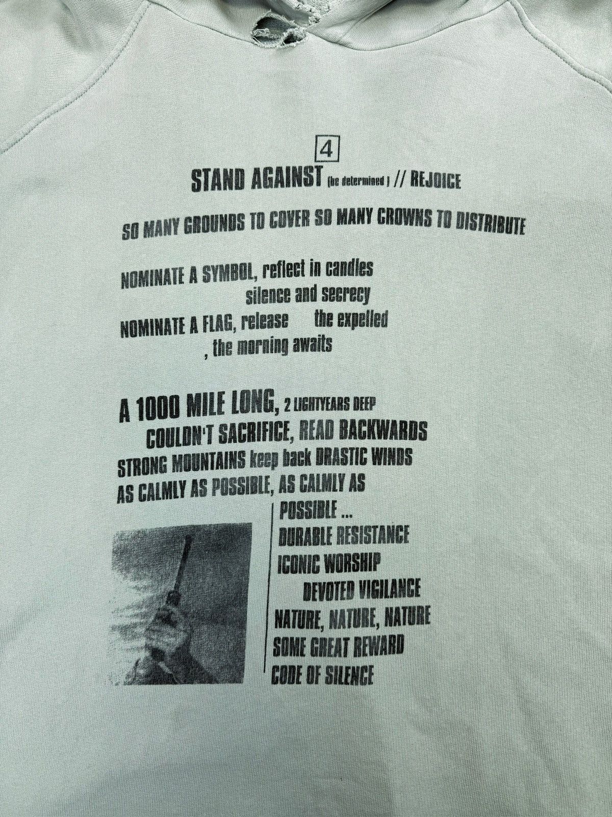 Raf Simons SS02 Raf Simons ‘Terror’ Kollaps Graphic Oversized Hoodie Size US L / EU 52-54 / 3 - 2 Thumbnail