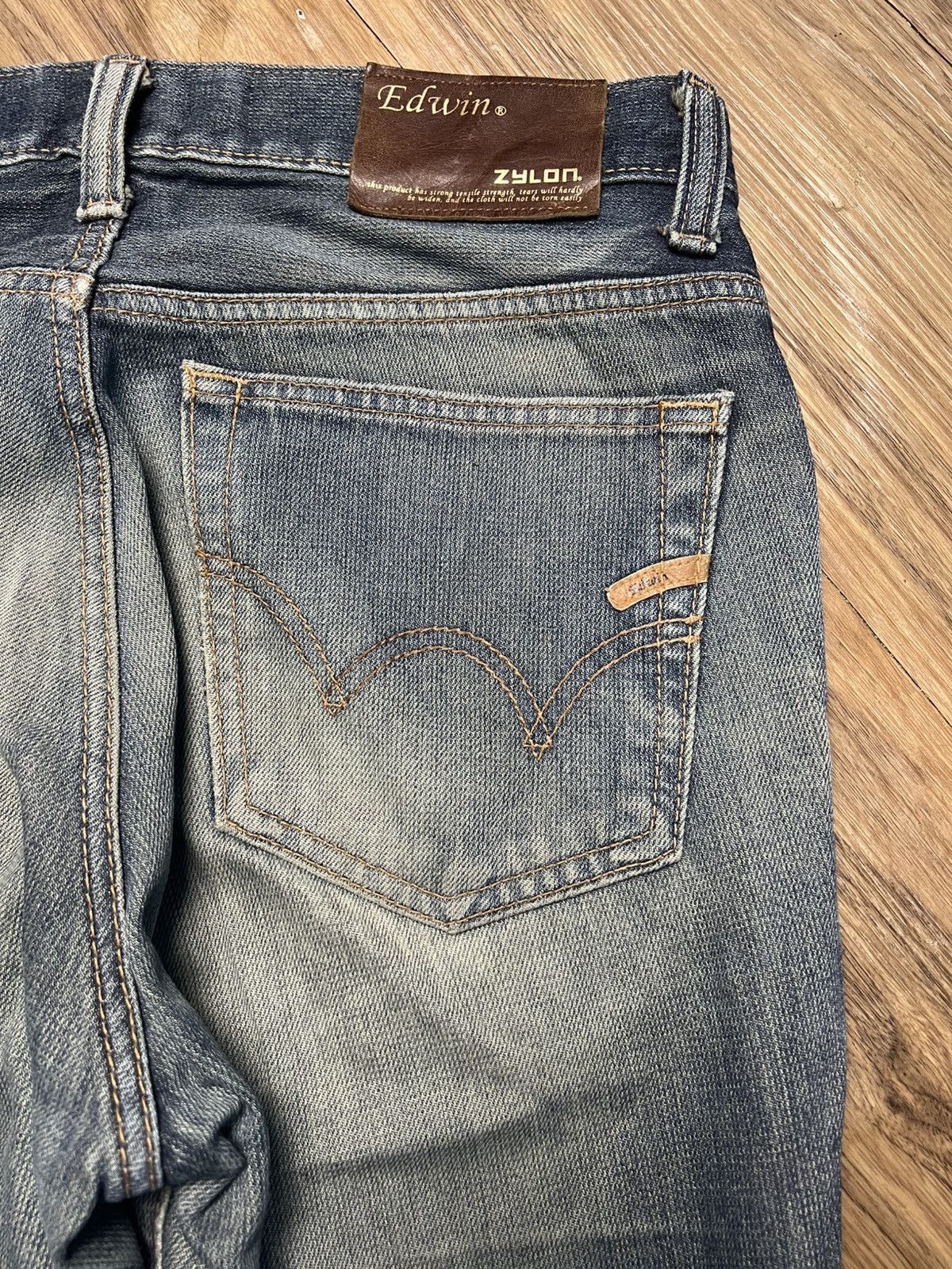 Edwin Edwin Japan EZ503 Zylon Mixed Denim Straight Cut (45) Size US 31 - 14 Thumbnail