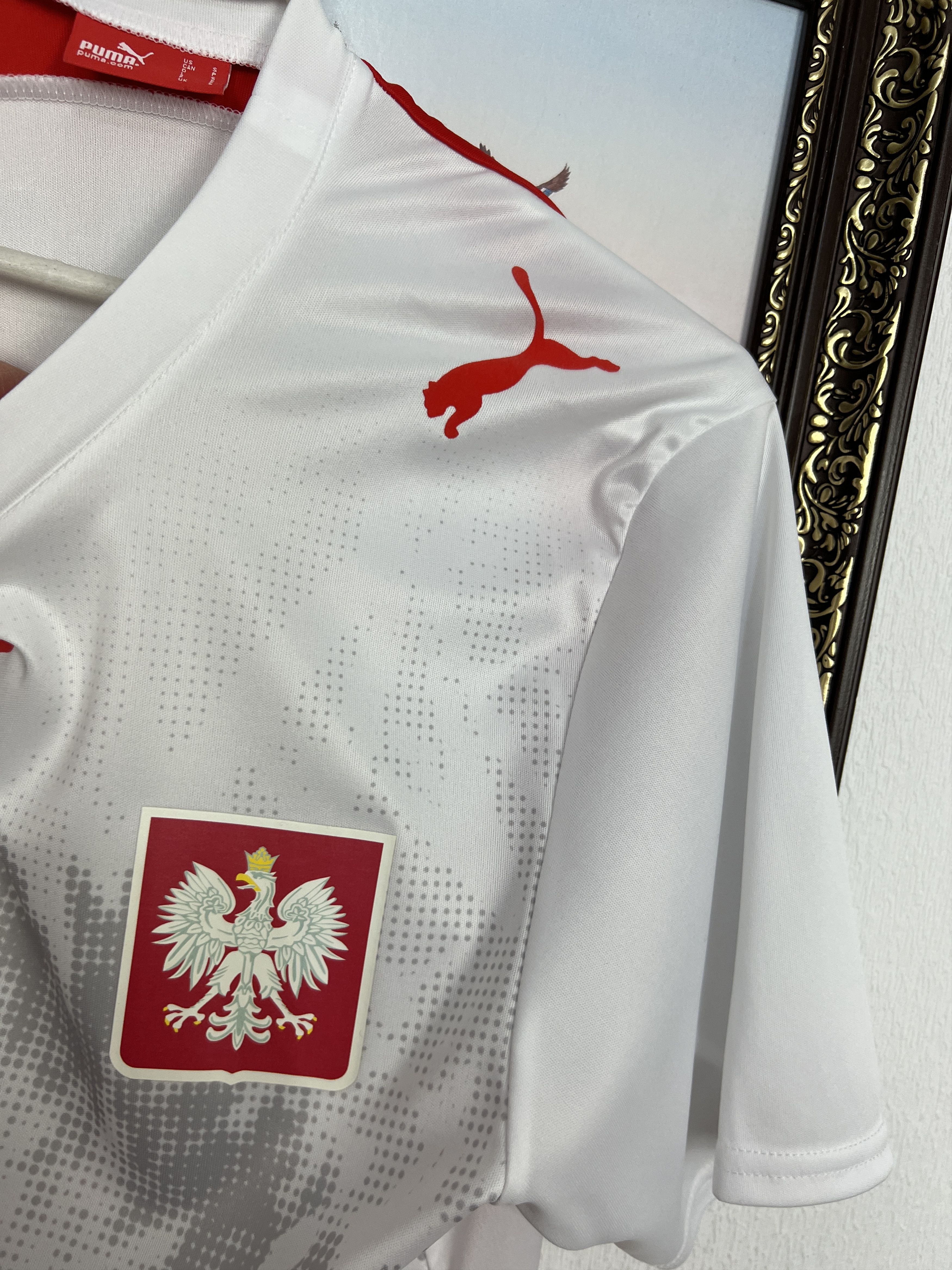 Puma Poland Home football shirt Soccer Jersey National Trikot Size US S / EU 44-46 / 1 - 5 Thumbnail