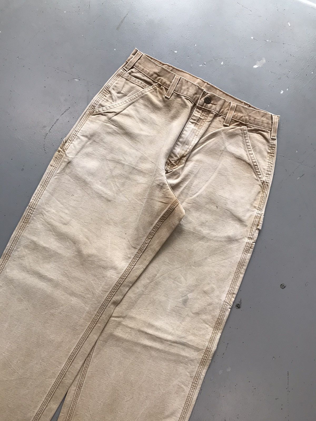 Carhartt × Vintage Vintage sunfade Carhartt b11 BRN carpenter denim Size US 30 / EU 46 - 5 Thumbnail