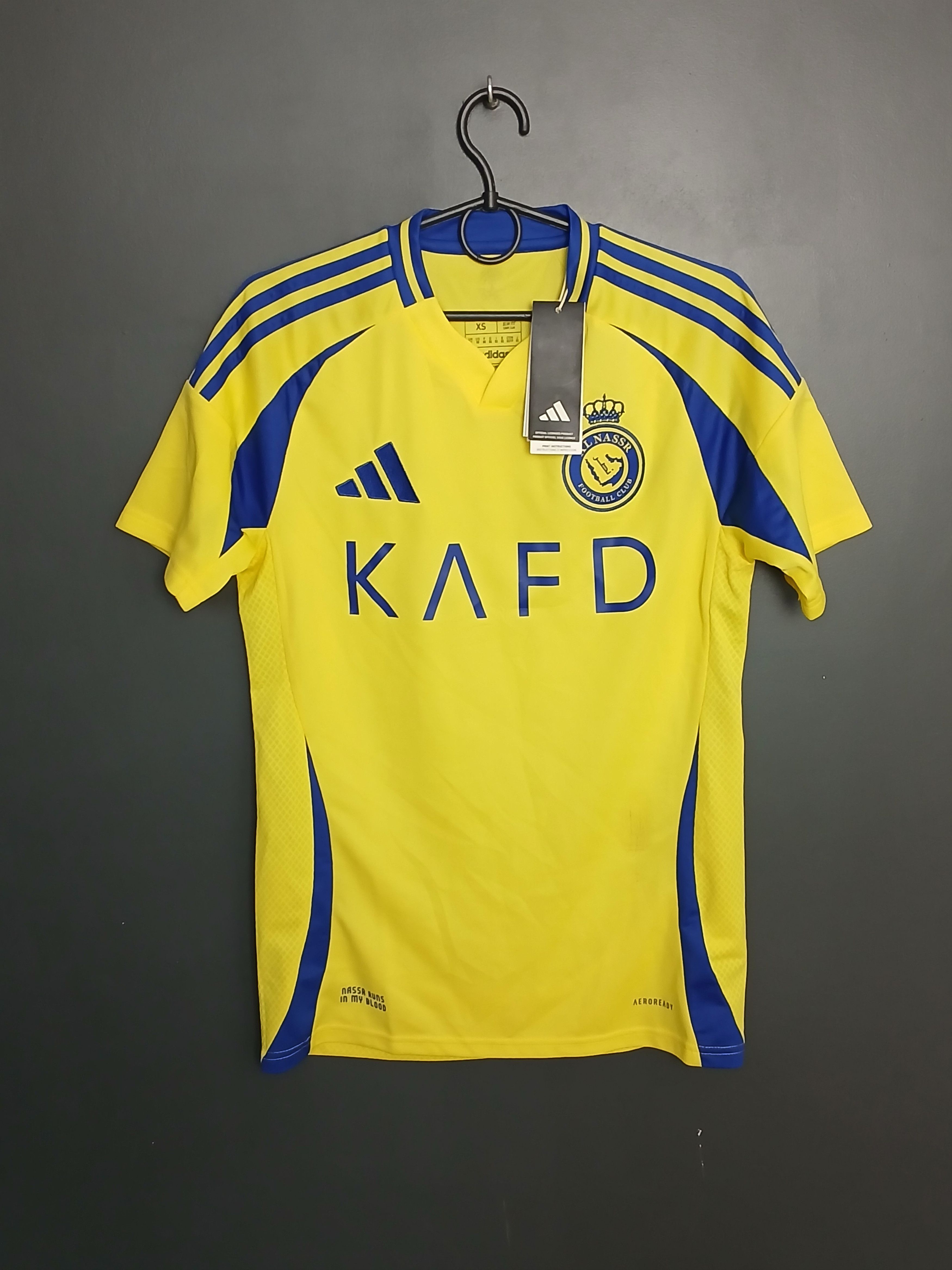 Adidas New Al Nassr 24/25 Home Ronaldo Football Jersey T-Shirt Size US XS / EU 42 / 0 - 2 Thumbnail