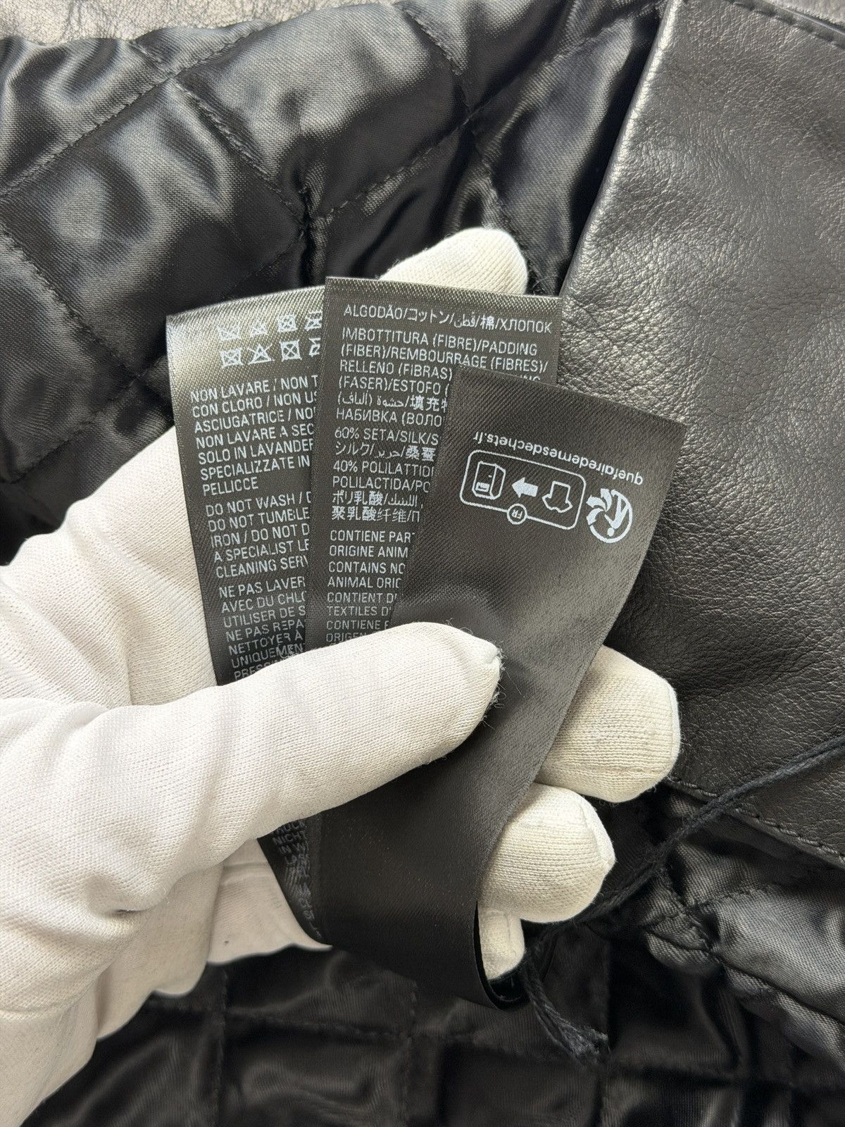 Balenciaga Balenciaga Shrunk Racer Jacket Black Leather Size M / US 6-8 / IT 42-44 - 15 Thumbnail