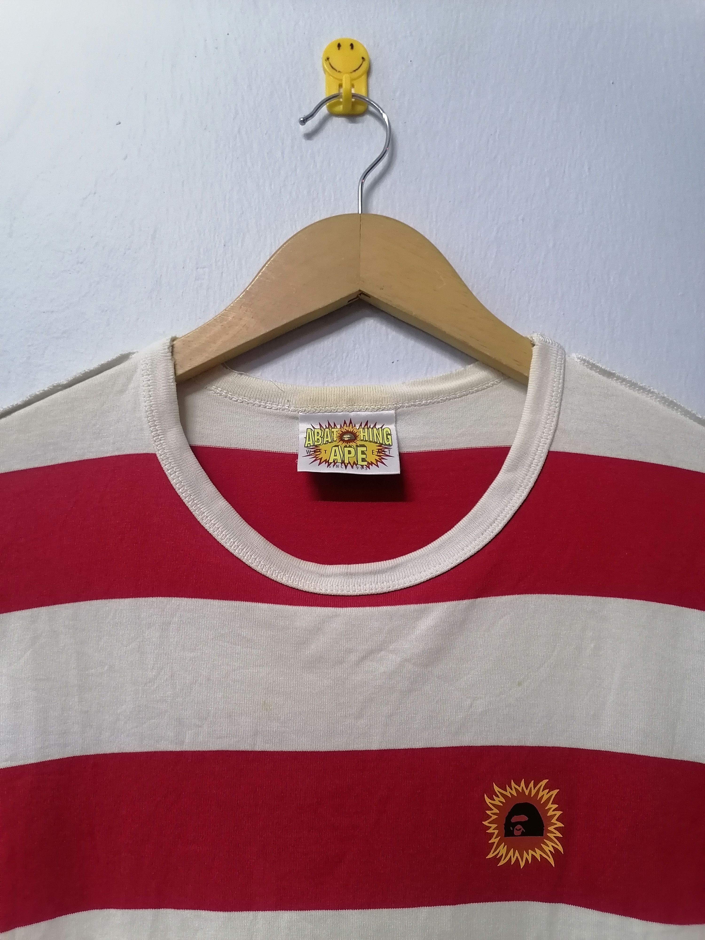 Bape A Bathing Ape "Where's Waldo" Ape Head Sunrise Stripe Tee Size US M / EU 48-50 / 2 - 3 Thumbnail