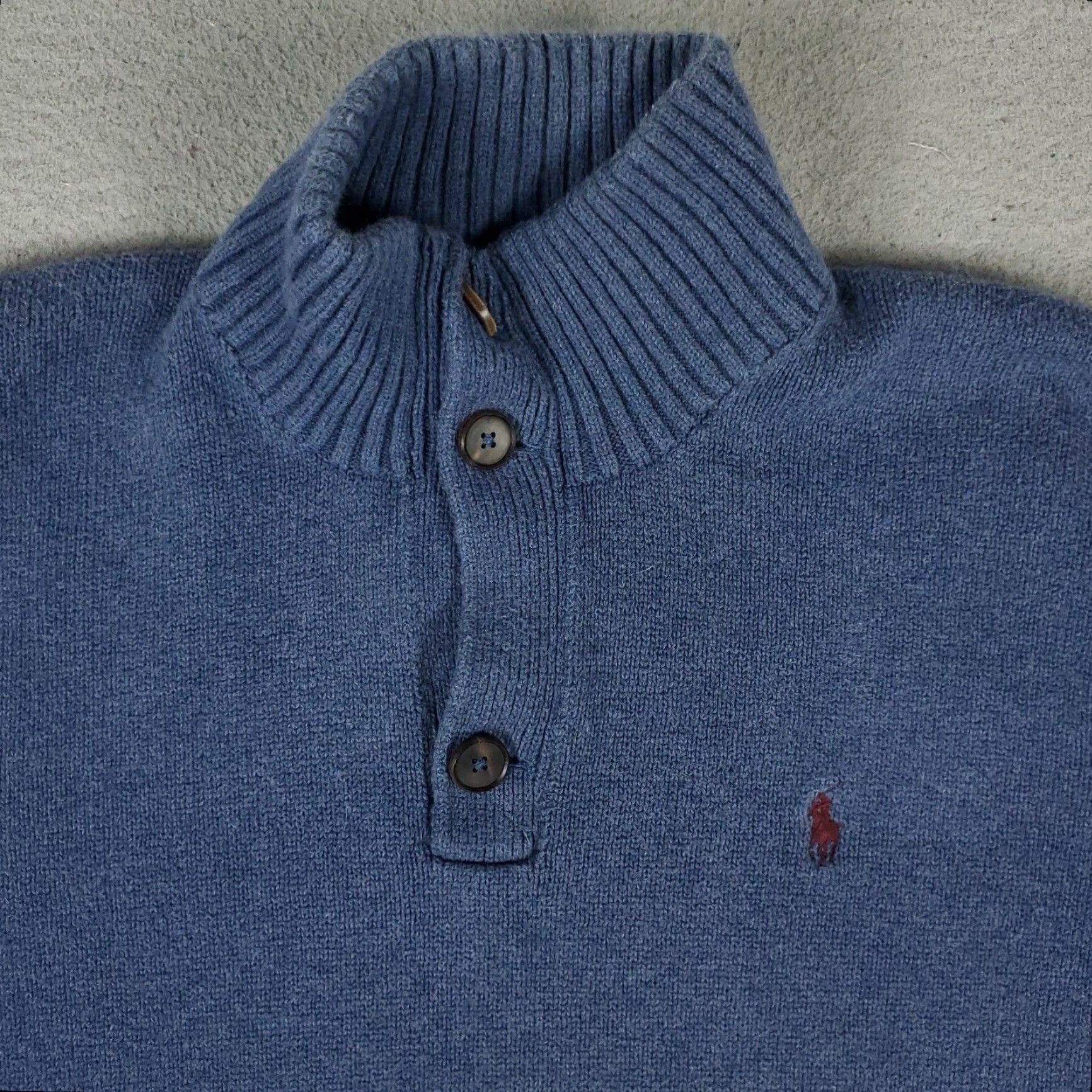 Ralph Lauren Ralph Lauren Sweater Mens XL Blue Pony Pullover Crew Neck Long Sleeve Knit Top Size US XL / EU 56 / 4 - 2 Thumbnail