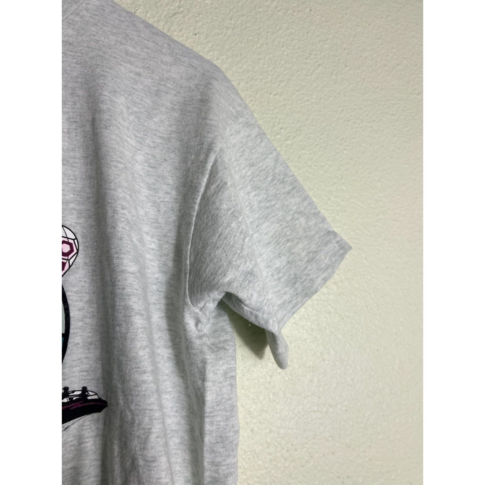 Fruit Of The Loom VINTAGE 90s Mens Large Short Sleeve Gray T Shirt Fruit of the Loom Classic Gray L Size L / US 10 / IT 46 - 5 Thumbnail