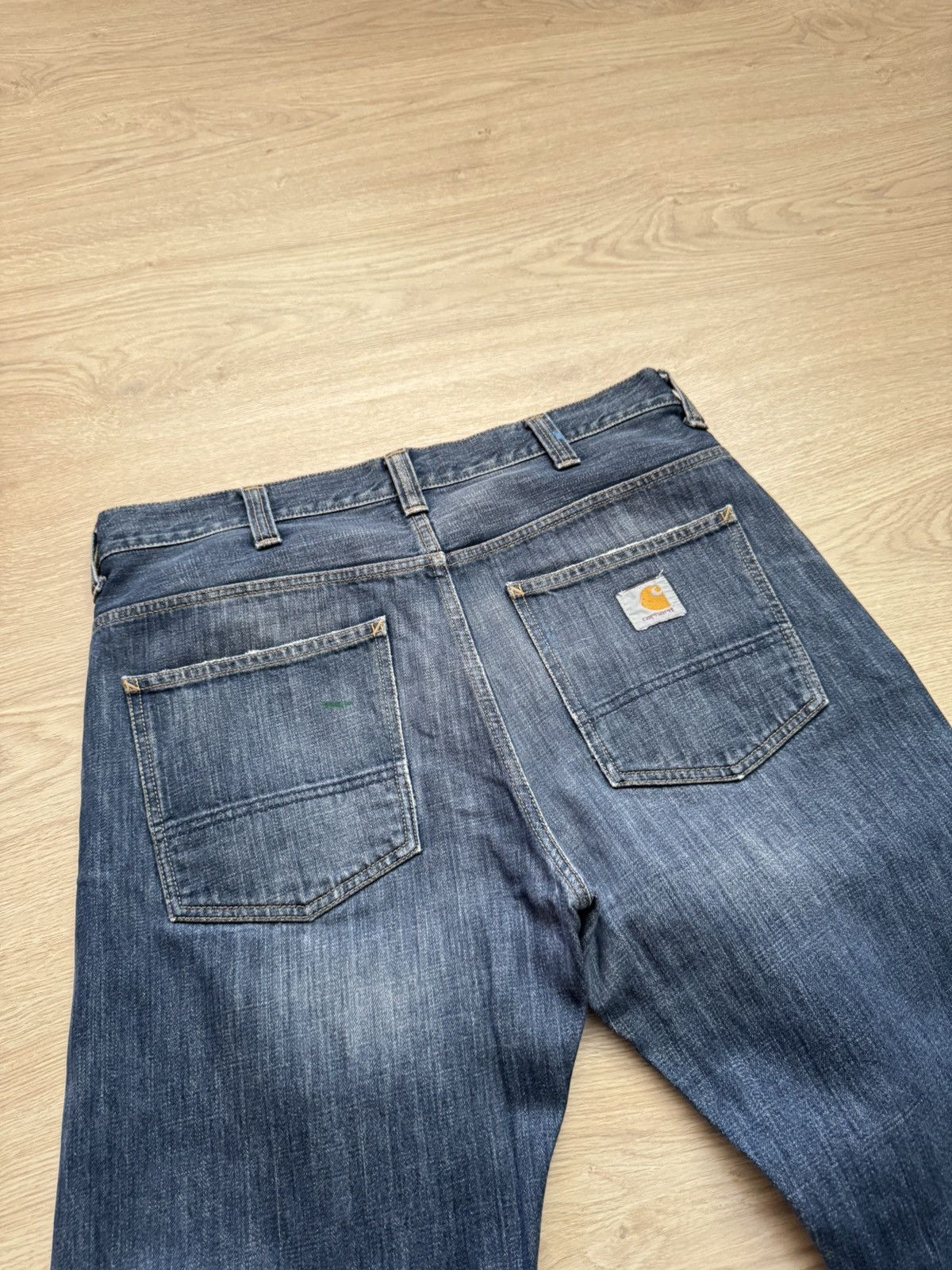 Vintage Vintage Carhartt WIP Blue Jeans Distressed Baggy Pants Size US 32 / EU 48 - 8 Thumbnail