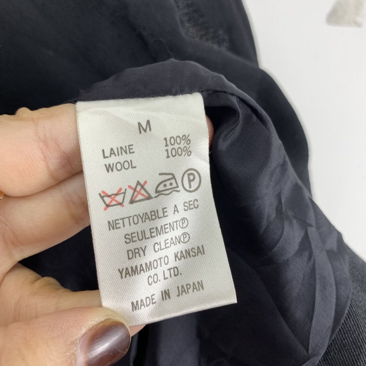 Kansai Yamamoto Vintage 80s KANSAI YAMAMOTO 02 Embroidered Crop Blazer Coat Size S / US 4 / IT 40 - 7 Thumbnail