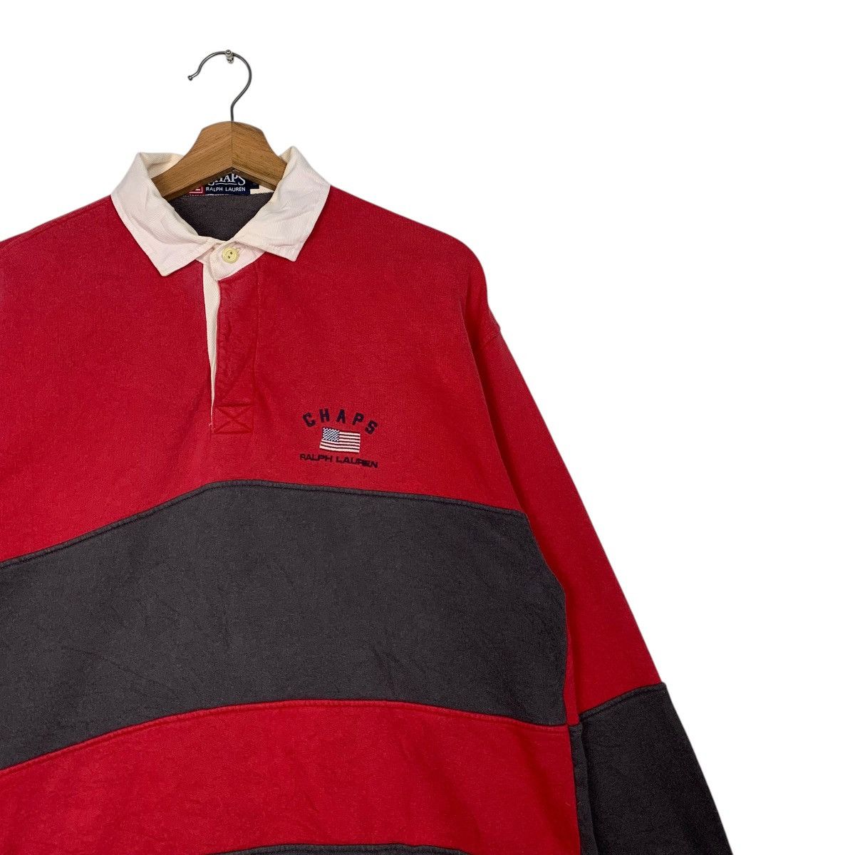 Chaps Ralph Lauren Chaps Ralph Lauren Stripe Polo Sweater Size US L / EU 52-54 / 3 - 5 Thumbnail