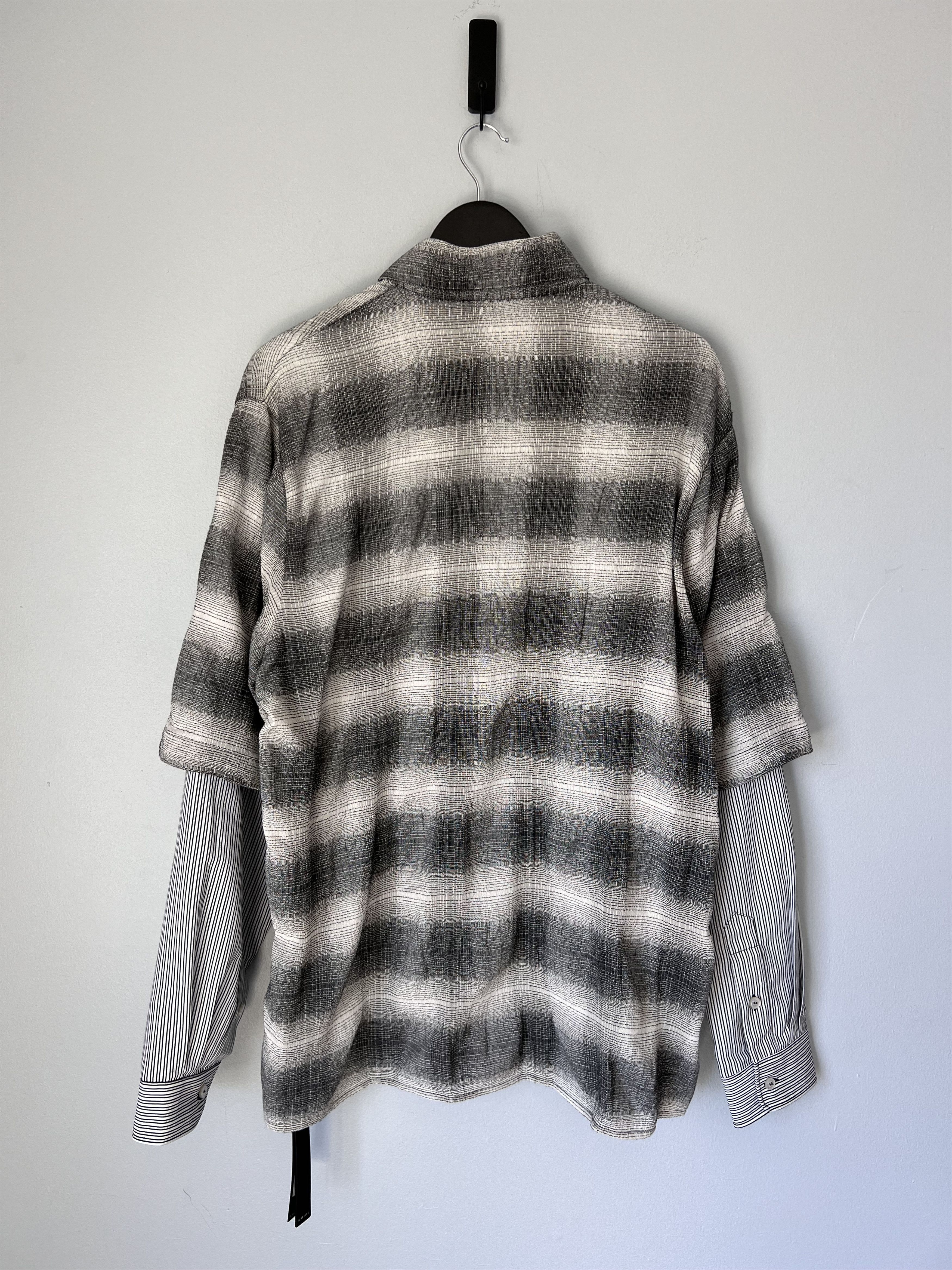 Amiri Amiri Double Sleeve Shadow Plaid Shirt Size US M / EU 48-50 / 2 - 5 Thumbnail