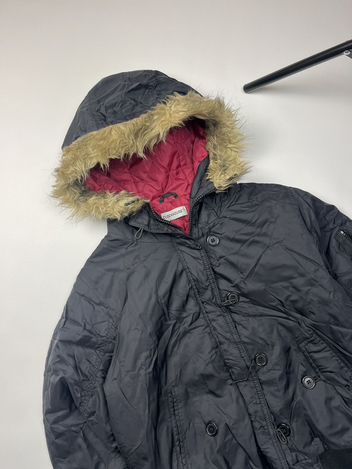If Six Was Nine Y2K Opium Faux Fur LGB Style Bomber Zip Hood Jacket Size US M / EU 48-50 / 2 - 3 Thumbnail