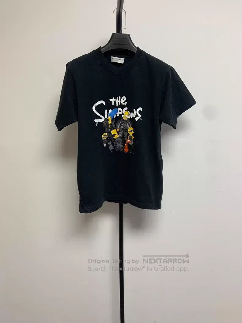 Balenciaga Balenciaga Cartoon Print Round Neck Short Sleeve T-Shirt Size US XS / EU 42 / 0 - 1 Thumbnail