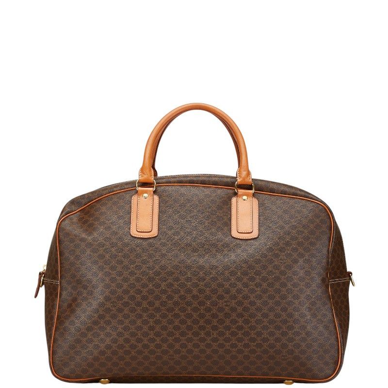 Celine Celine Macadam PVC Boston Bag Leather Travel Bag