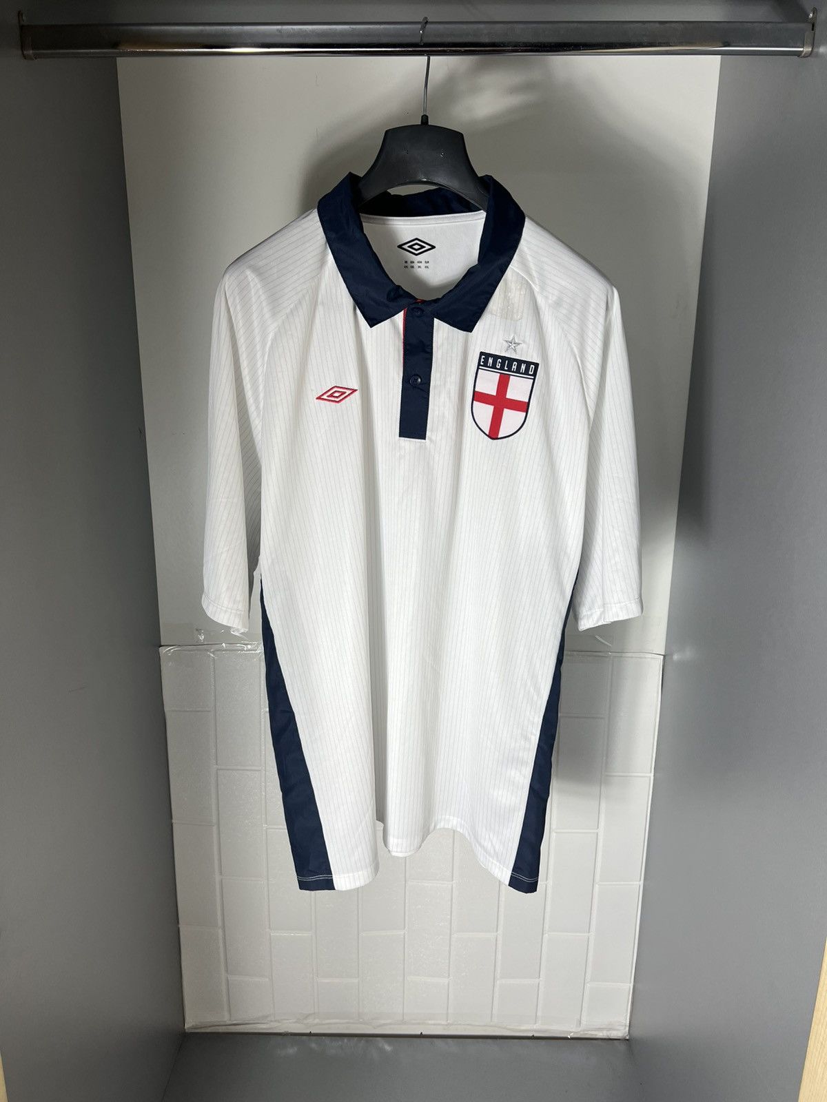 Vintage VERY RARE UMBRO ENGLAND RETRO SOCCER JERSEY MANCHESTER 90s Size US XXL / EU 58 / 5 - 1 Thumbnail