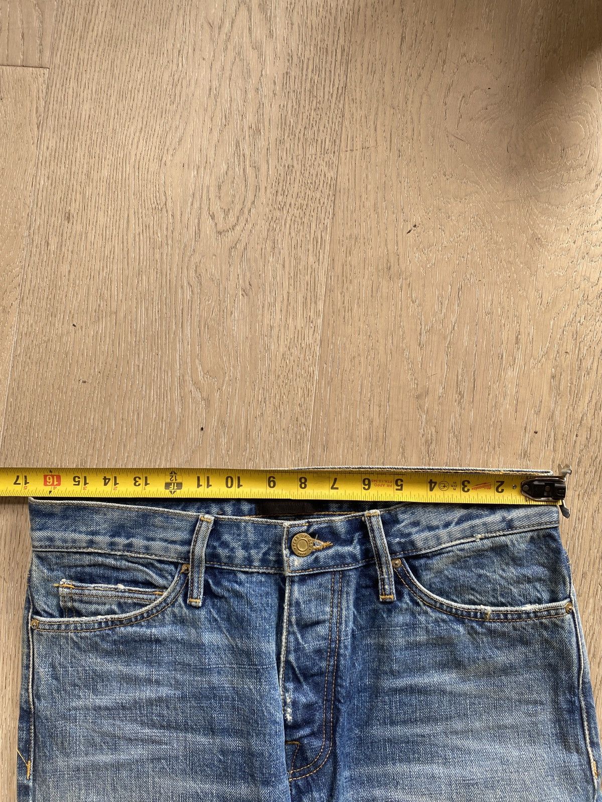 Fear of God $895 FEAR OF GOD INDIGO VINTAGE WASH SELVEDGE DENIM JEANS Size US 31 - 5 Thumbnail