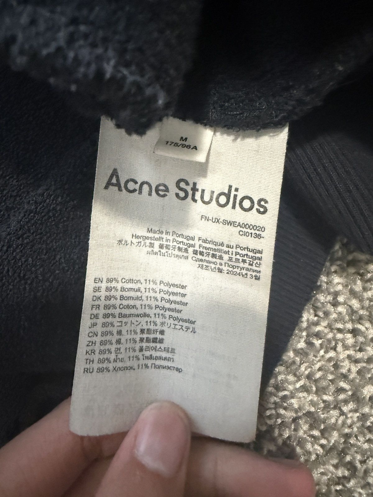 Acne Studios Acne Studios Fleece Hoodie Size US M / EU 48-50 / 2 - 3 Thumbnail
