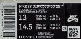 Nike × Supreme Dunk low Rammellzee Size US 13 / EU 46 - 5 Thumbnail