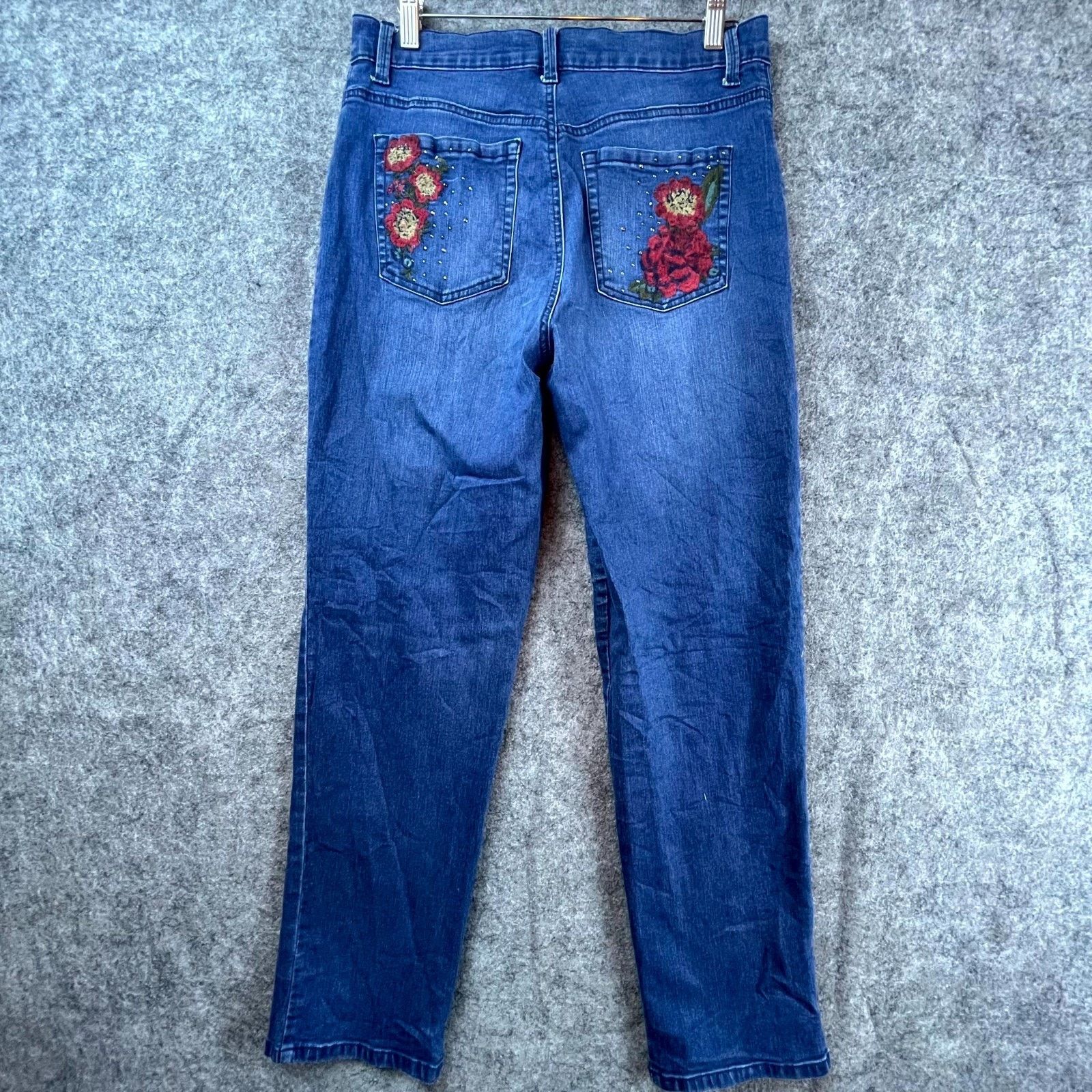 Gloria Vanderbilt Gloria Vanderbilt Jeans Women 10 Y2K Boho Embroider Straight Size 30" / US 8 / IT 44 - 1 Thumbnail