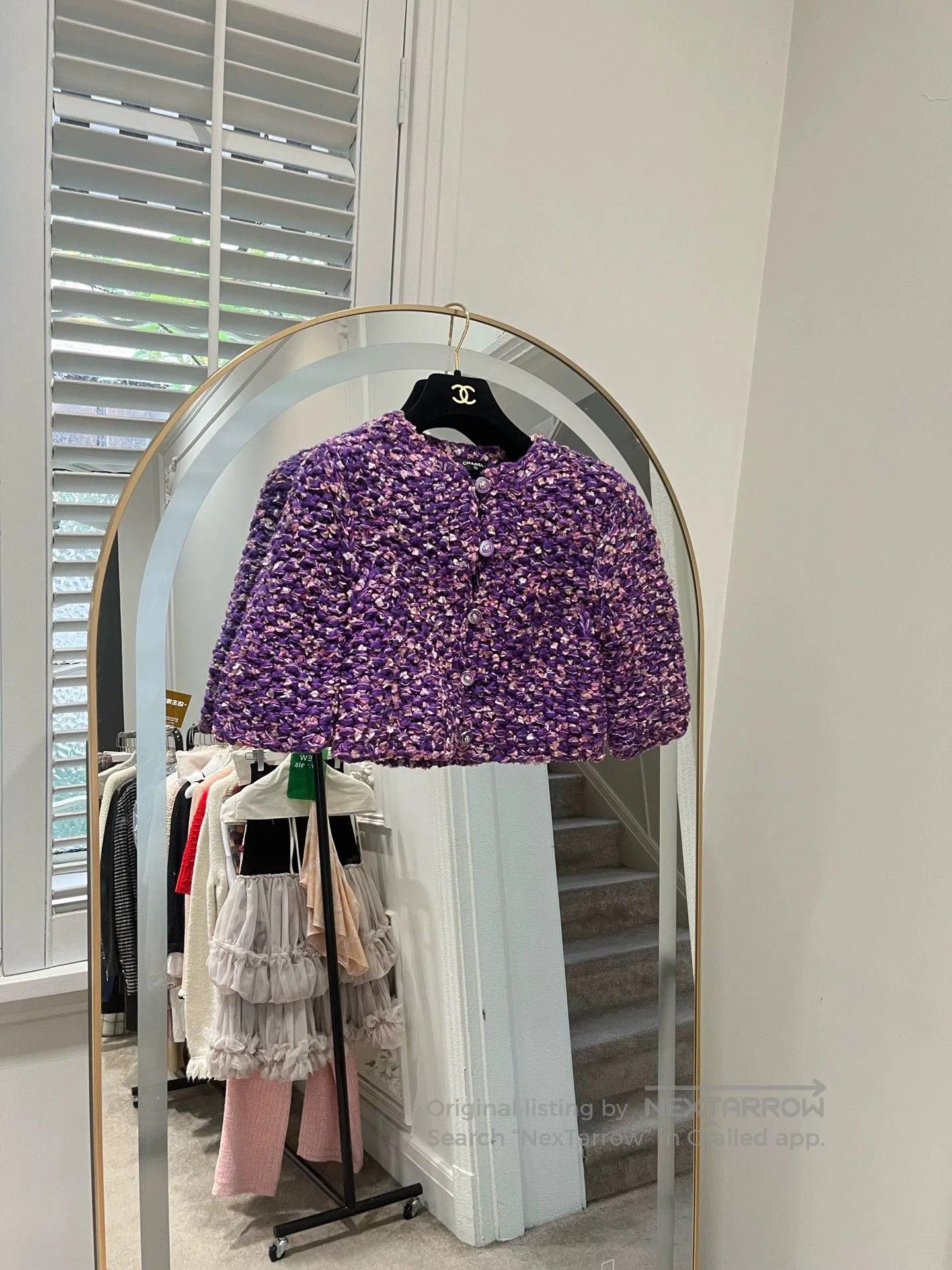 Chanel Chanel 22P Purple Woven Jacket FR34. Size US XS / EU 42 / 0 - 1 Thumbnail