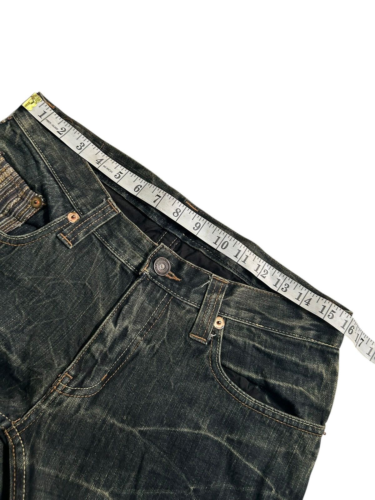 Japanese Brand × Kapital × Vintage Rusty Dominate Handcrdfted Jeans Japan Punk Grunge Style Size US 32 / EU 48 - 12 Thumbnail