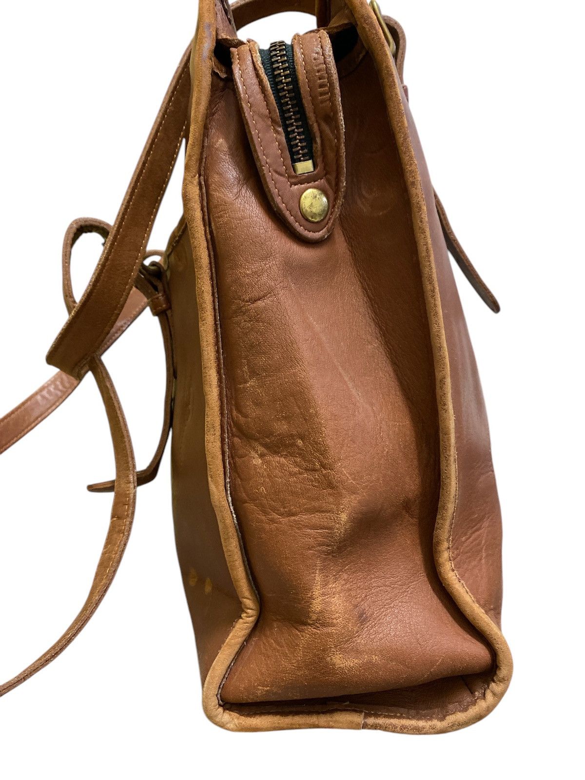 Genuine Leather × Leather × Vintage Vintage Laura USA Full Leather Shoulder Bag Size ONE SIZE - 8 Thumbnail