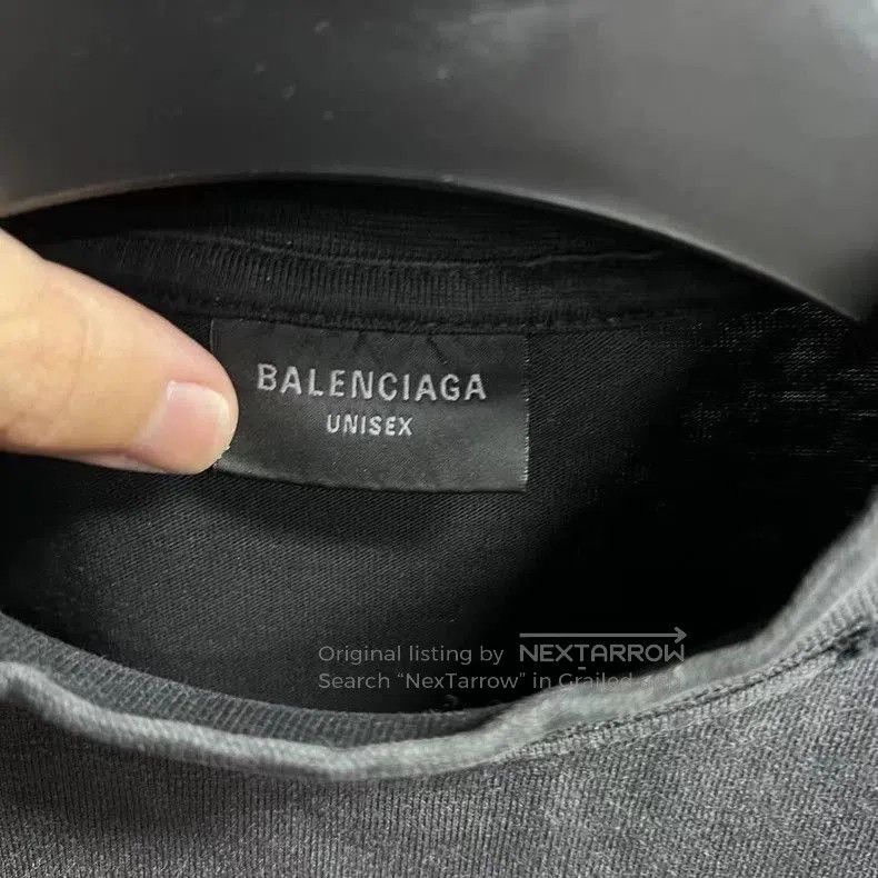 Balenciaga Balenciaga Gray Logo Print Short Sleeve T-shirt. Size US S / EU 44-46 / 1 - 3 Thumbnail