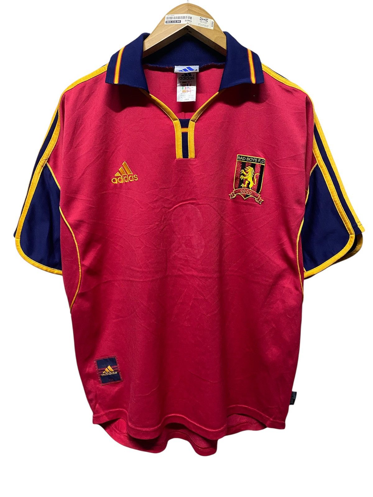 Adidas Vintage 2000 Bad Boys FC Template Spain Jersey Size US L / EU 52-54 / 3 - 1 Thumbnail
