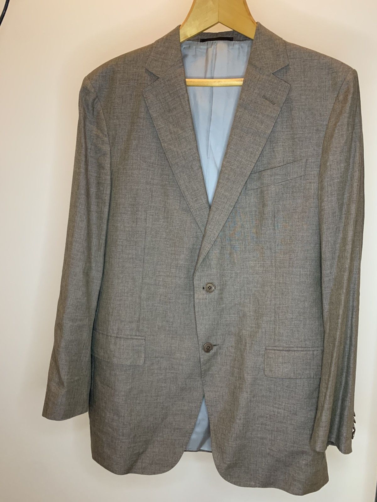 Ermenegildo Zegna Ermenegildo Zegna linen cashmere unstructured travel blazer Size 52R - 1 Thumbnail