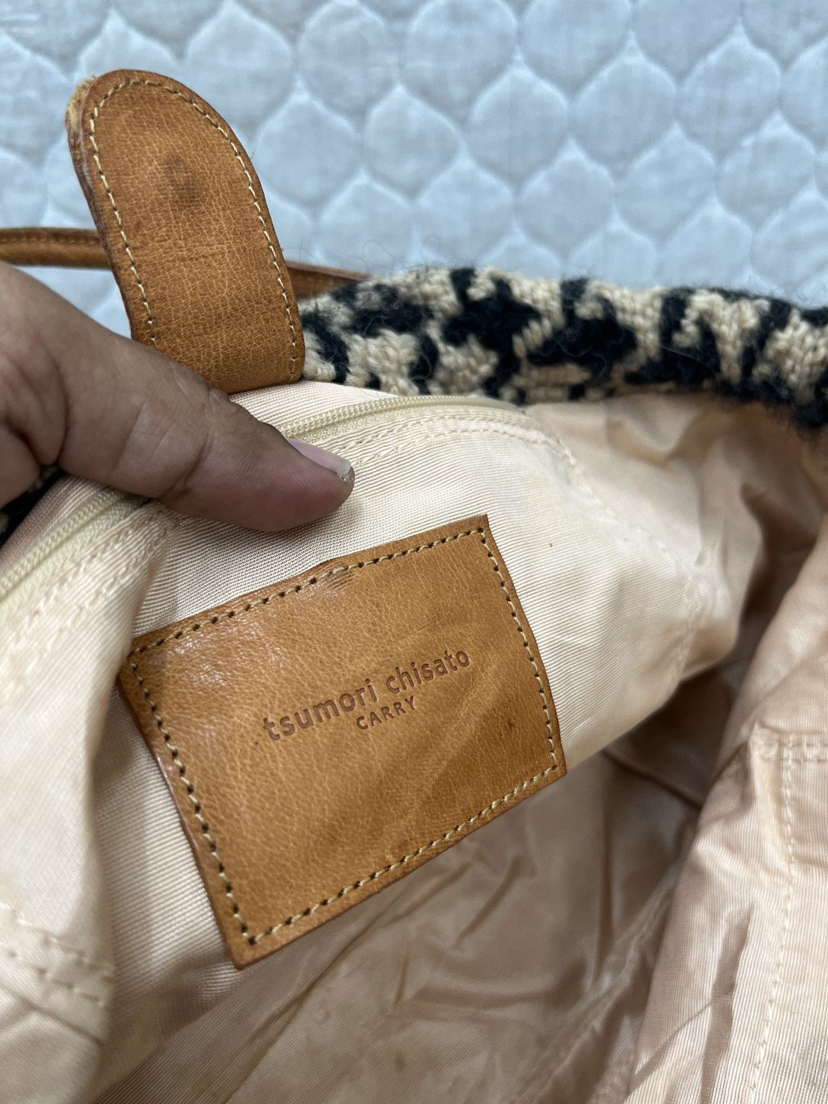 Tsumori Chisato 🔥🔥🔥ARCHIVE TSUMORI CHISATO ISSEY MIYAKE TWEED BAGS Size ONE SIZE - 10 Thumbnail