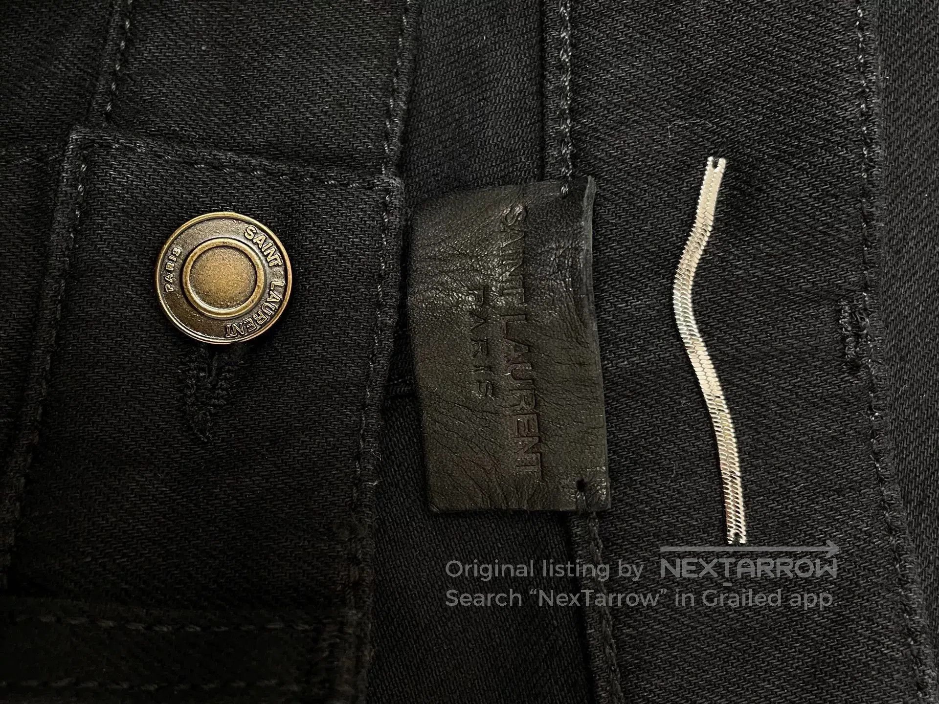 Saint Laurent Paris Saint Laurent D02 Black Jeans. Size US 31 - 4 Thumbnail