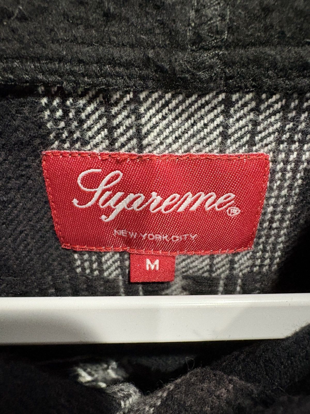 Supreme Supreme Hooded Jacquard Flannel Shirt FW18 size M Size US M / EU 48-50 / 2 - 4 Thumbnail