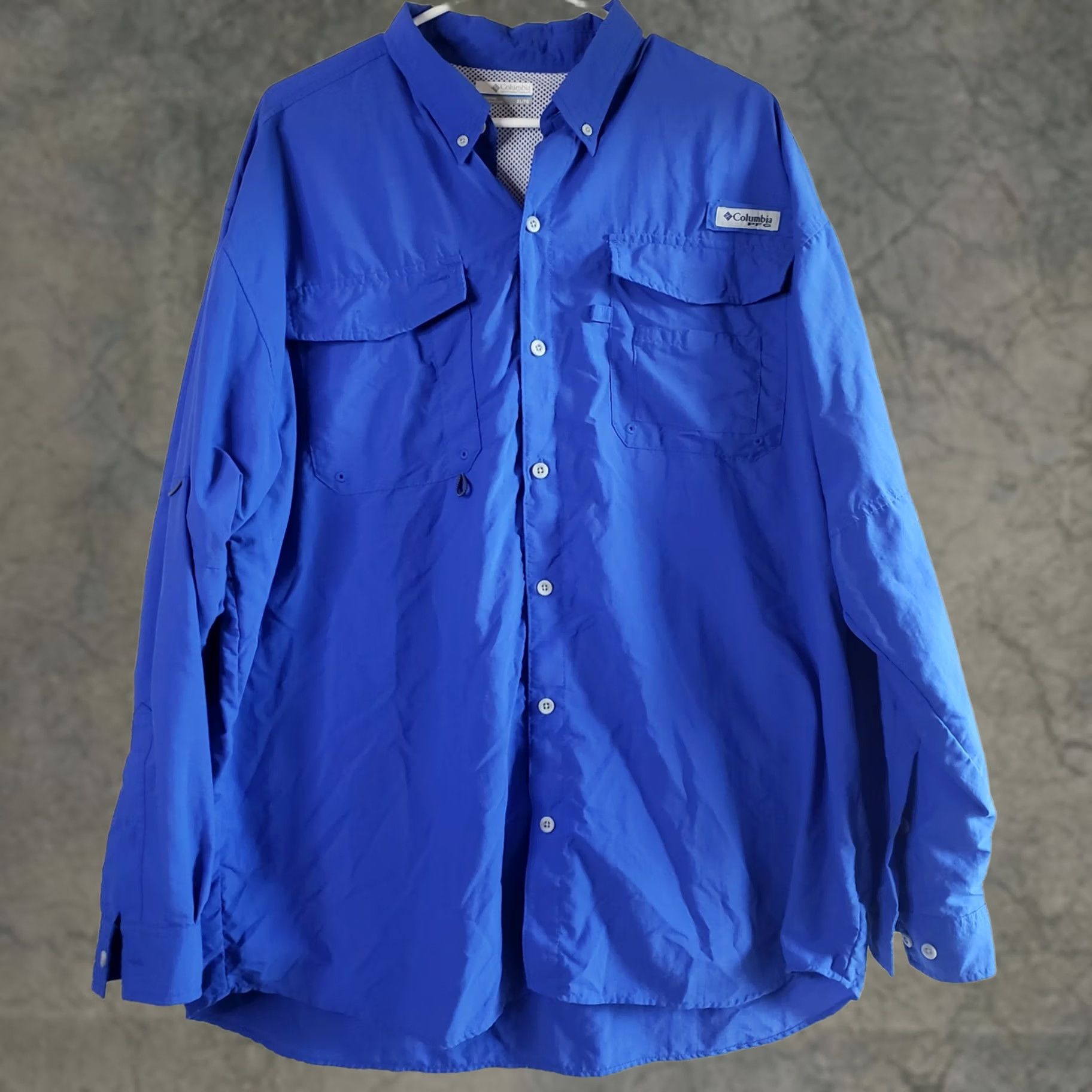 Vintage Columbia PFG Shirt Mens Blue XL Long Sleeve Button Up Fishing Size US XL / EU 56 / 4 - 1 Thumbnail