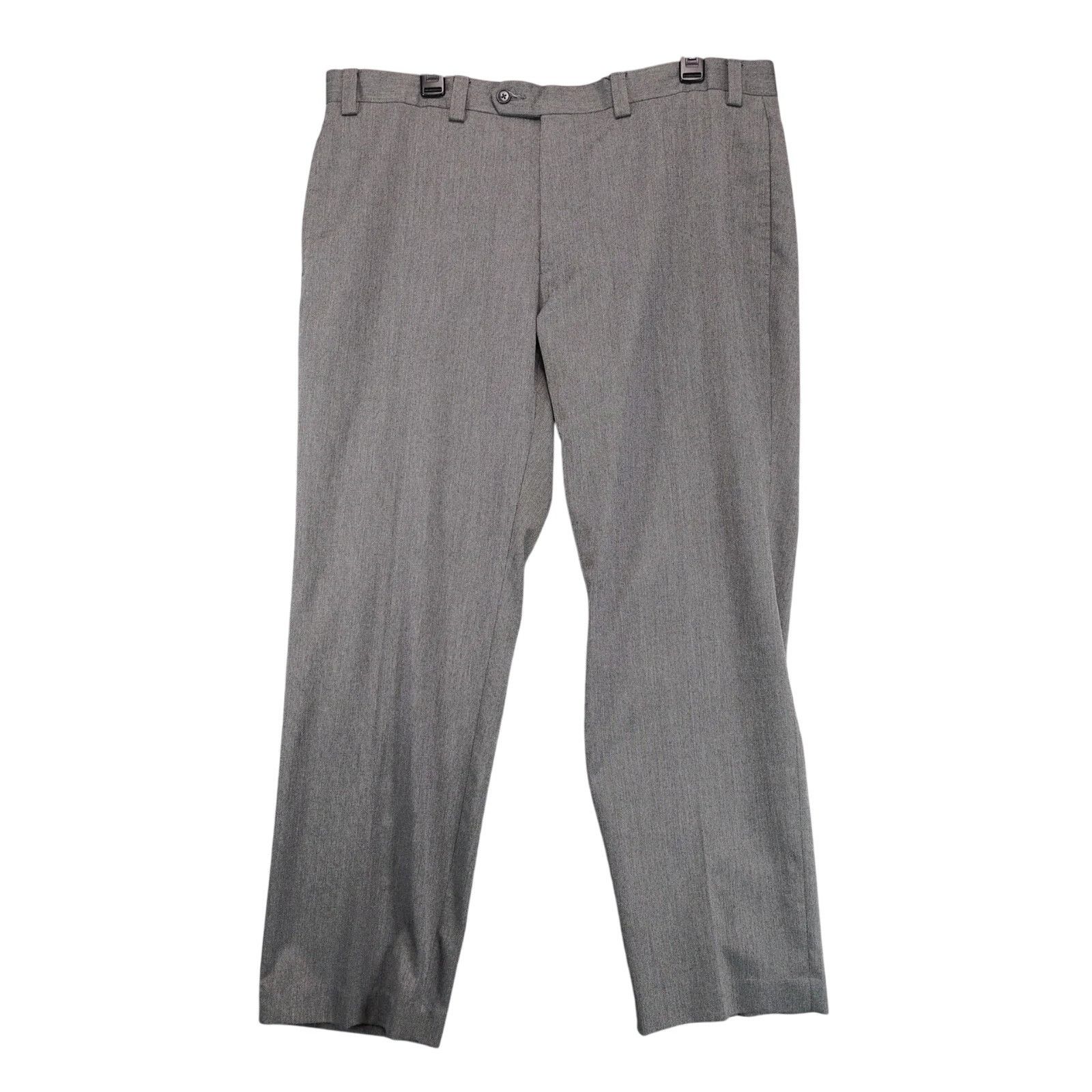 Ralph Lauren Ralph Lauren Gray Dress Pants Men's 38x30 Slacks Flat Front Size 38R - 1 Thumbnail