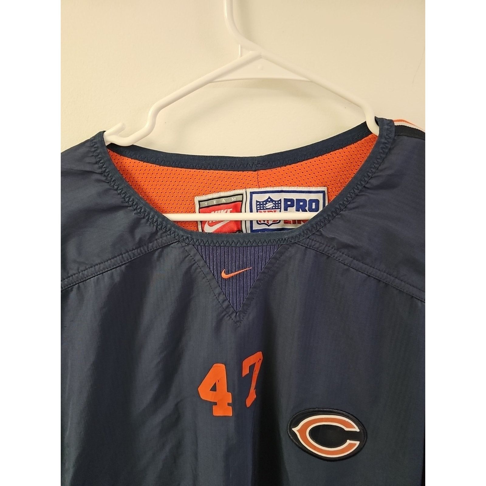 Nike Chicago Bears Nike Pro Line XL Pullover Jacket Made In USA Size US XL / EU 56 / 4 - 5 Thumbnail