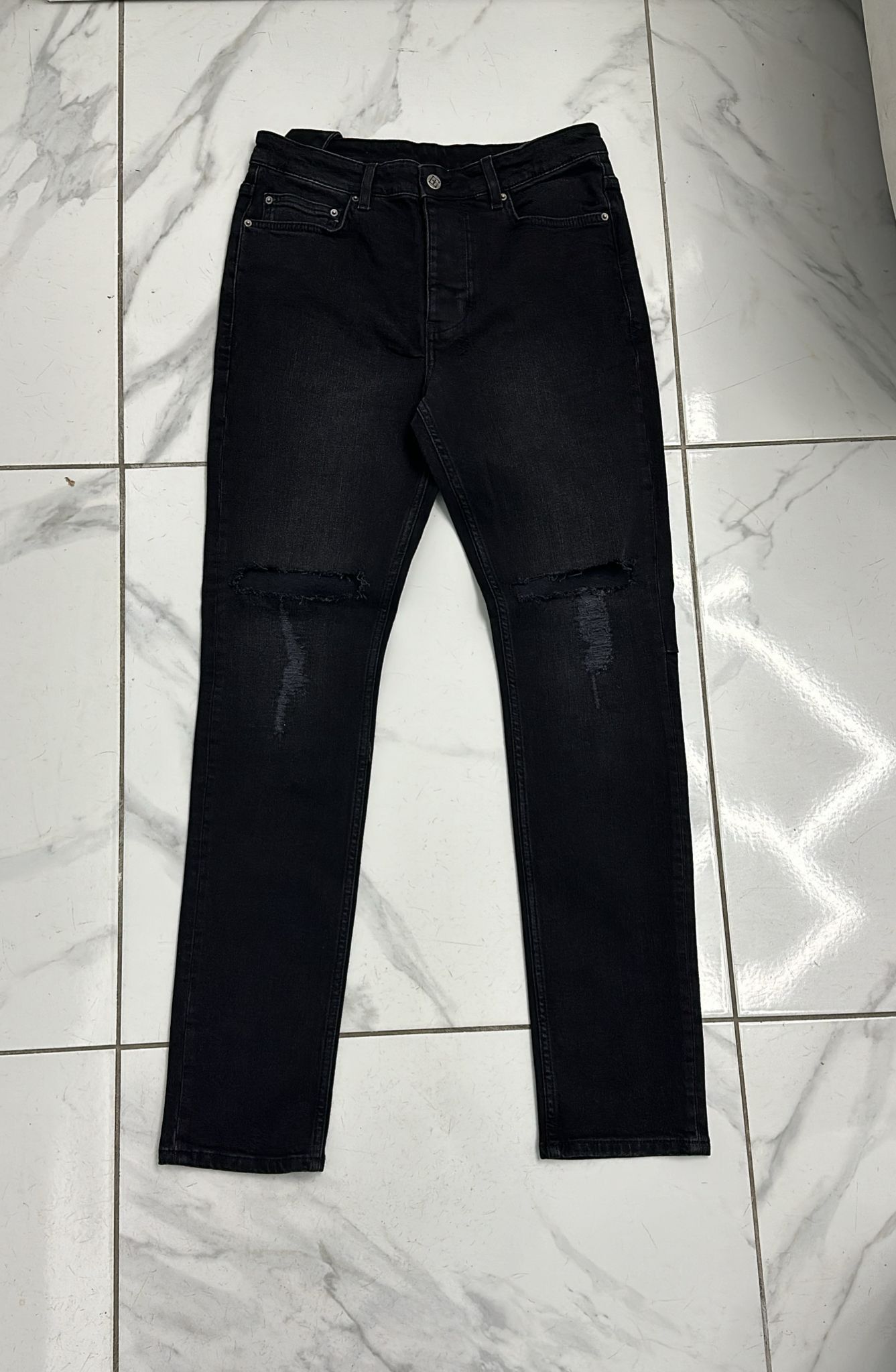 Ksubi Ksubi Chitch Laid Black Est Tapered Jeans Size 30 Size US 32 / EU 48 - 3 Thumbnail