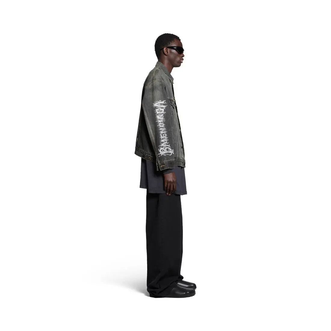 Balenciaga o1w1db11225 DIY Metal Large Fit Jacket in Grey Size US XL / EU 56 / 4 - 3 Thumbnail