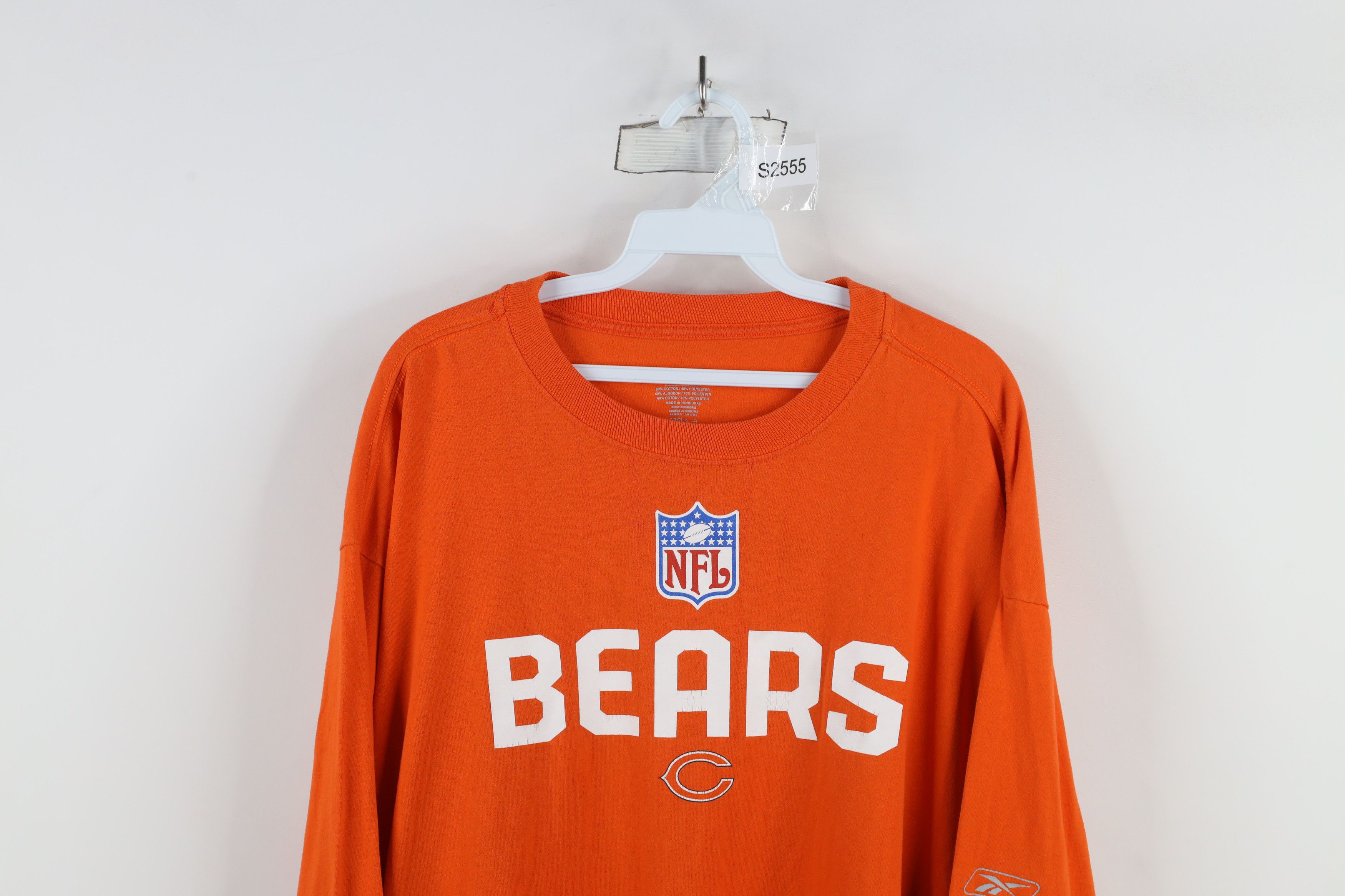 Reebok × Vintage Vintage Reebok Chicago Football Long Sleeve T-Shirt Orange Size US XL / EU 56 / 4 - 2 Thumbnail