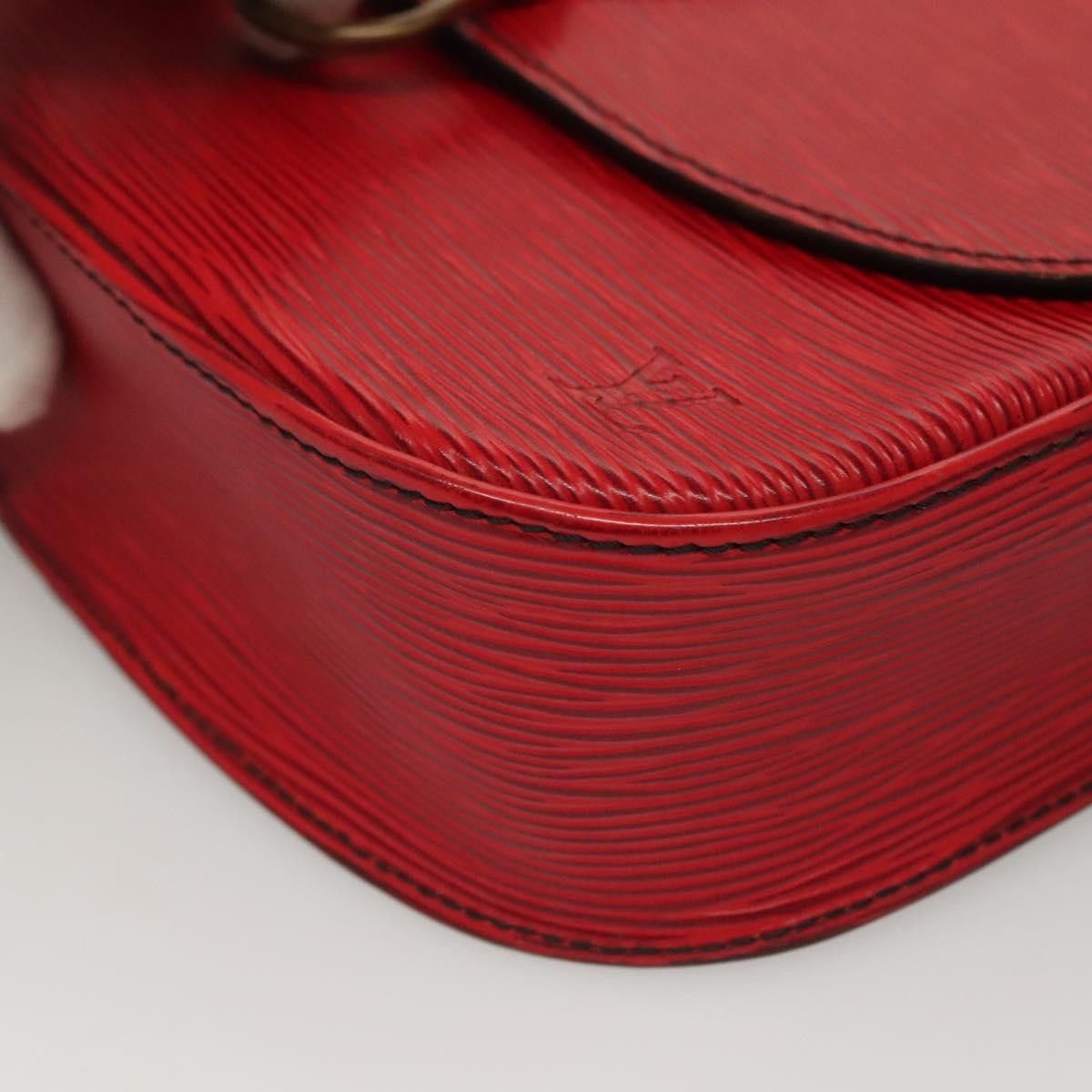 Louis Vuitton LOUIS VUITTON Epi Saint Cloud GM Shoulder Bag Red M52197 Size ONE SIZE - 15 Thumbnail