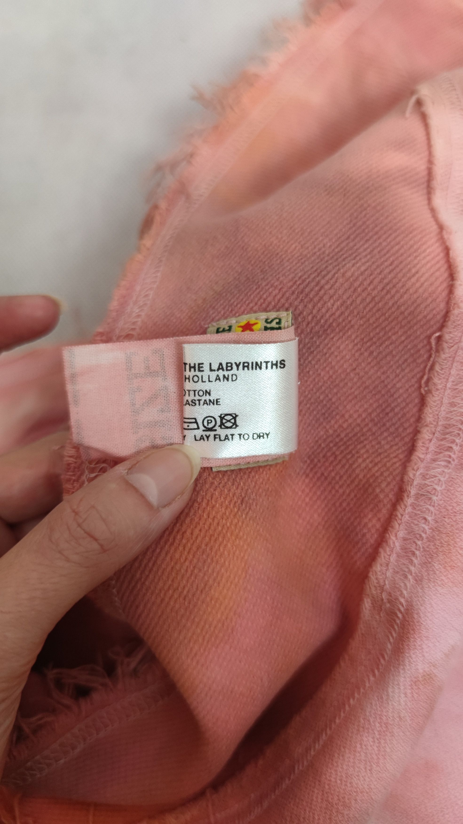 The People Of The Labyrinths Rare The People of the Labyrinths Pink Distressed skirt Size 24" / US 00 / IT 34 - 10 Thumbnail
