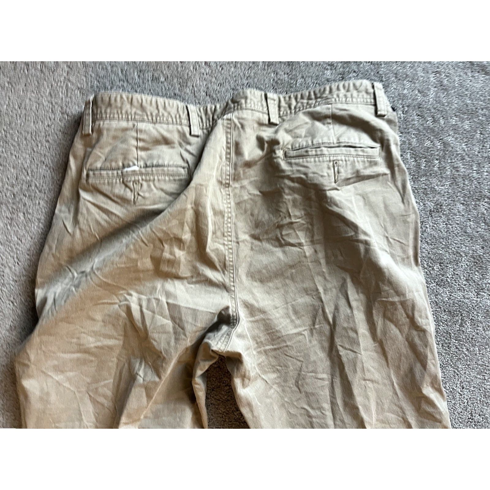 Dockers Dockers Pants Beige Mens 38x30 Flat Front Straight Leg Casual Knit Cotton Machine Wash Size US 38 / EU 54 - 4 Thumbnail