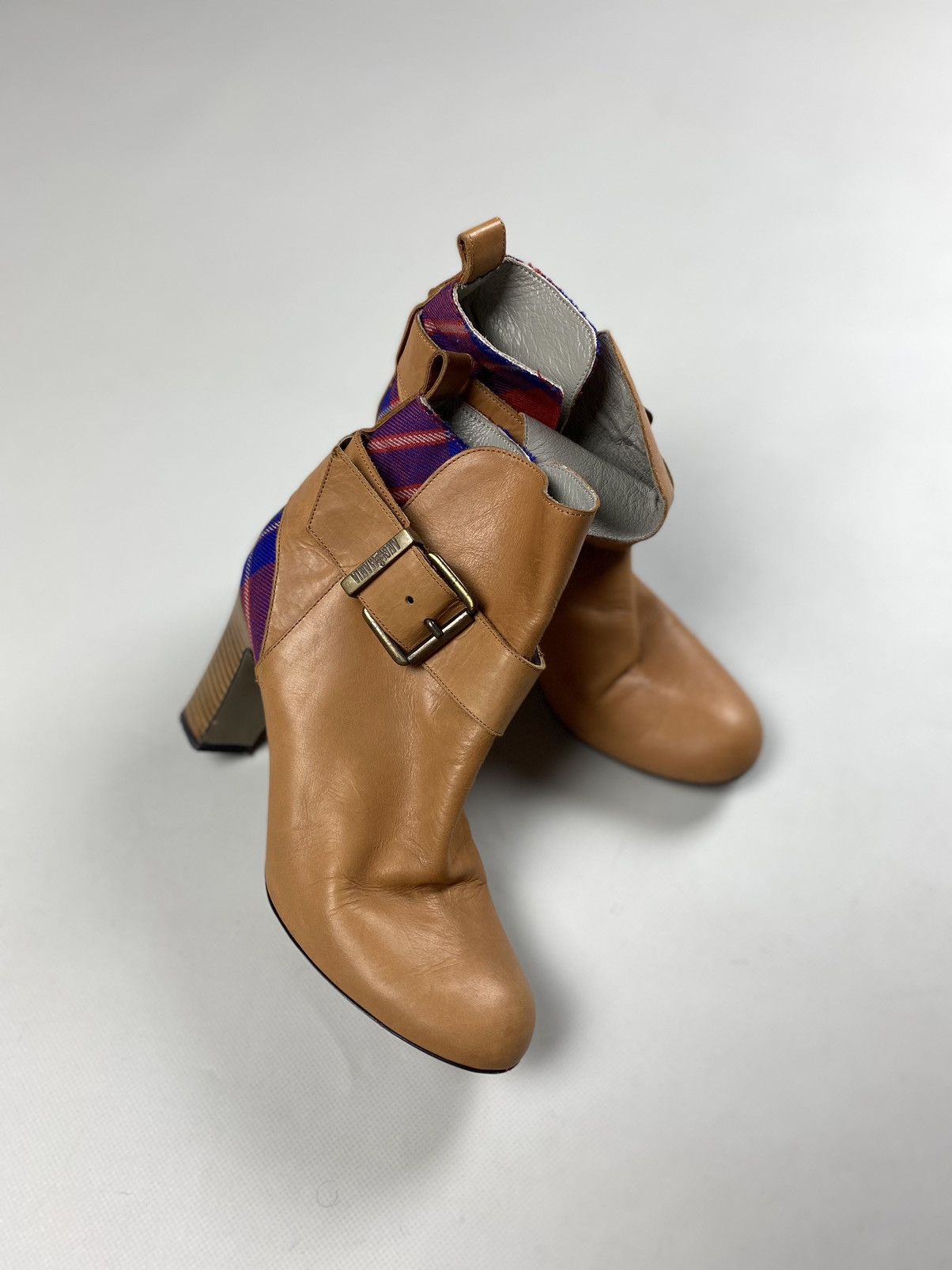 Vivienne Westwood Vivienne Westwood Anglomania leather tartan heeled boots Size US 6 / IT 36 - 16 Thumbnail