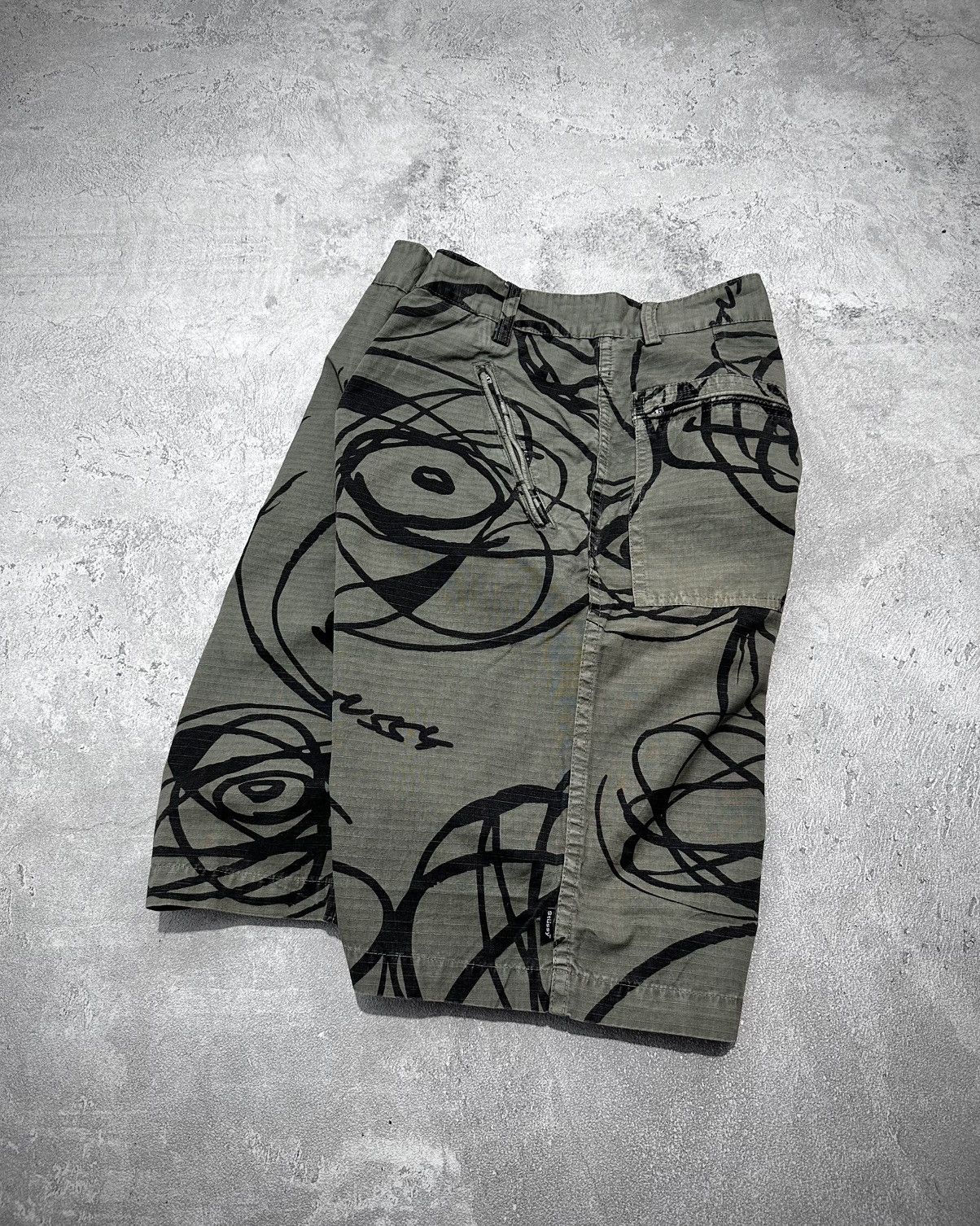 Stussy Vintage Stussy X Futura Laboratory Cargo Pants Size US 33 - 6 Thumbnail