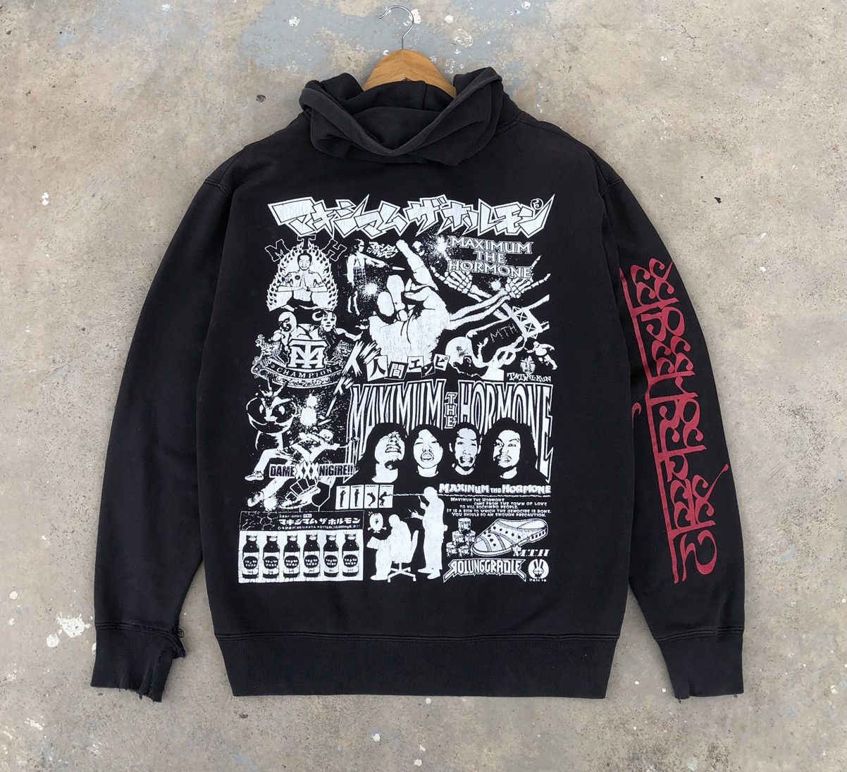 Vintage VTG THRASHER Maximum The Hormone Rolling Cradle Band Hoodies Size US L / EU 52-54 / 3 - 1 Thumbnail