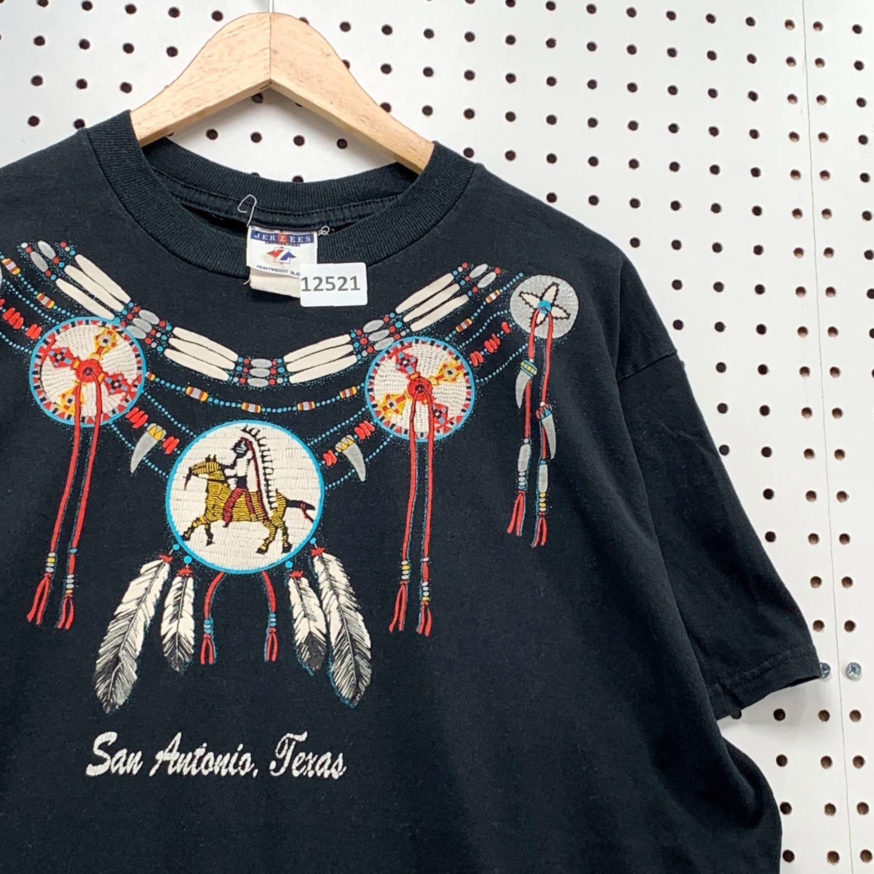 Jerzees VINTAGE JERZEES Men’s Graphic T-Shirt XL Black 90s Band Music Retro Hip Hop San Antonio Size US XL / EU 56 / 4 - 3 Thumbnail